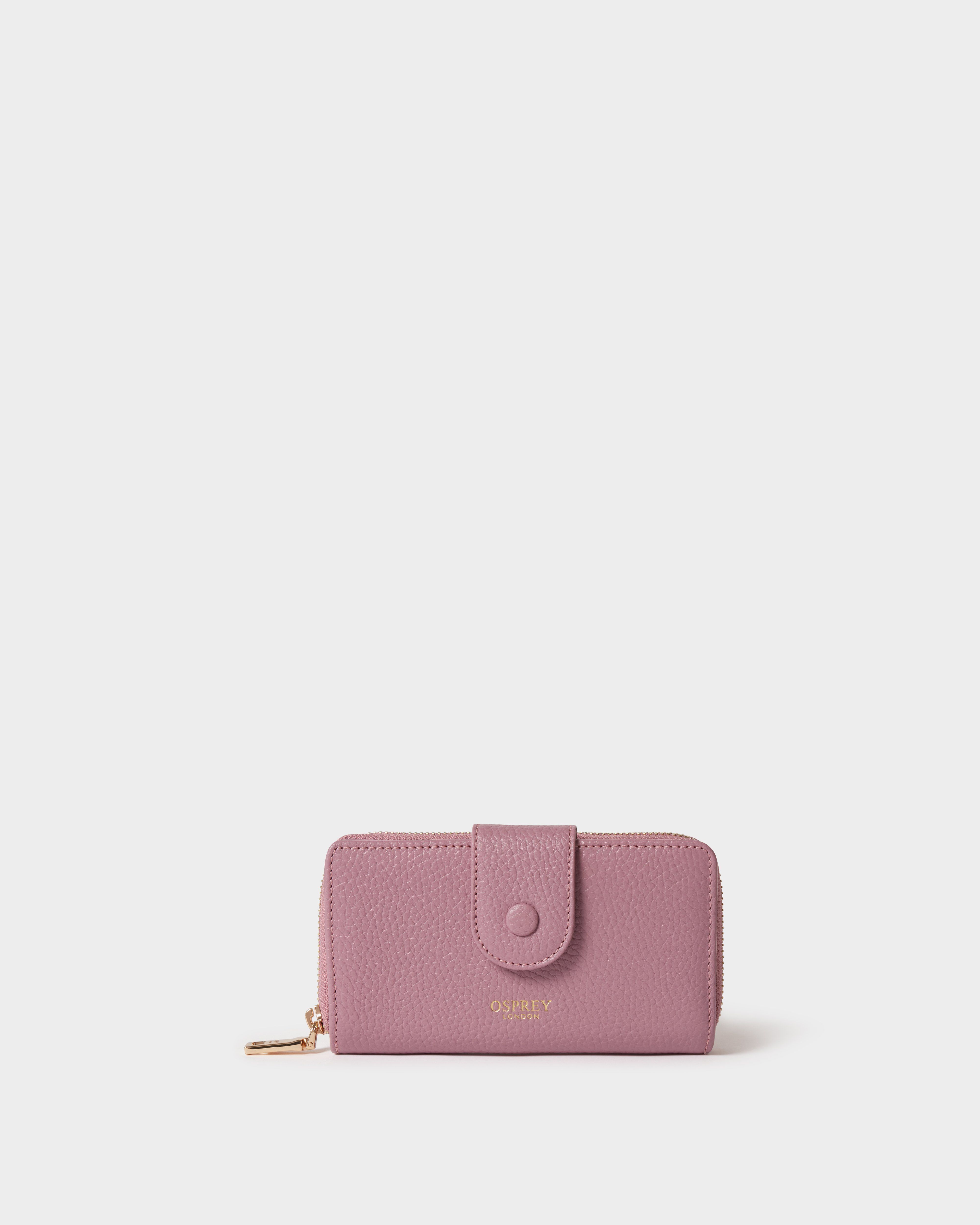 The Core Medium Leather Popper Matinee Purse in Heather
