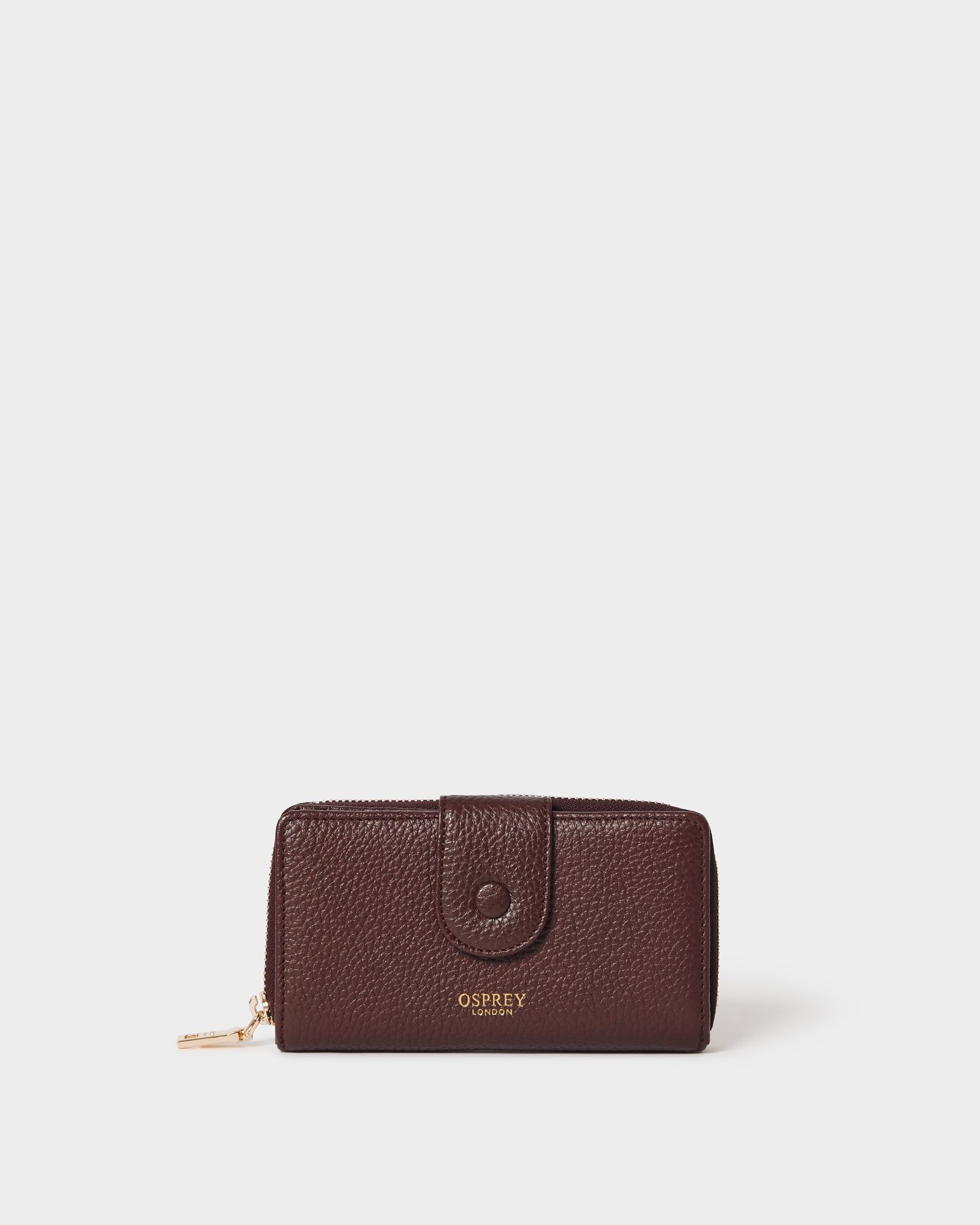 Image number 1 of The Core Medium Leather Popper Matinee Purse in Merlot