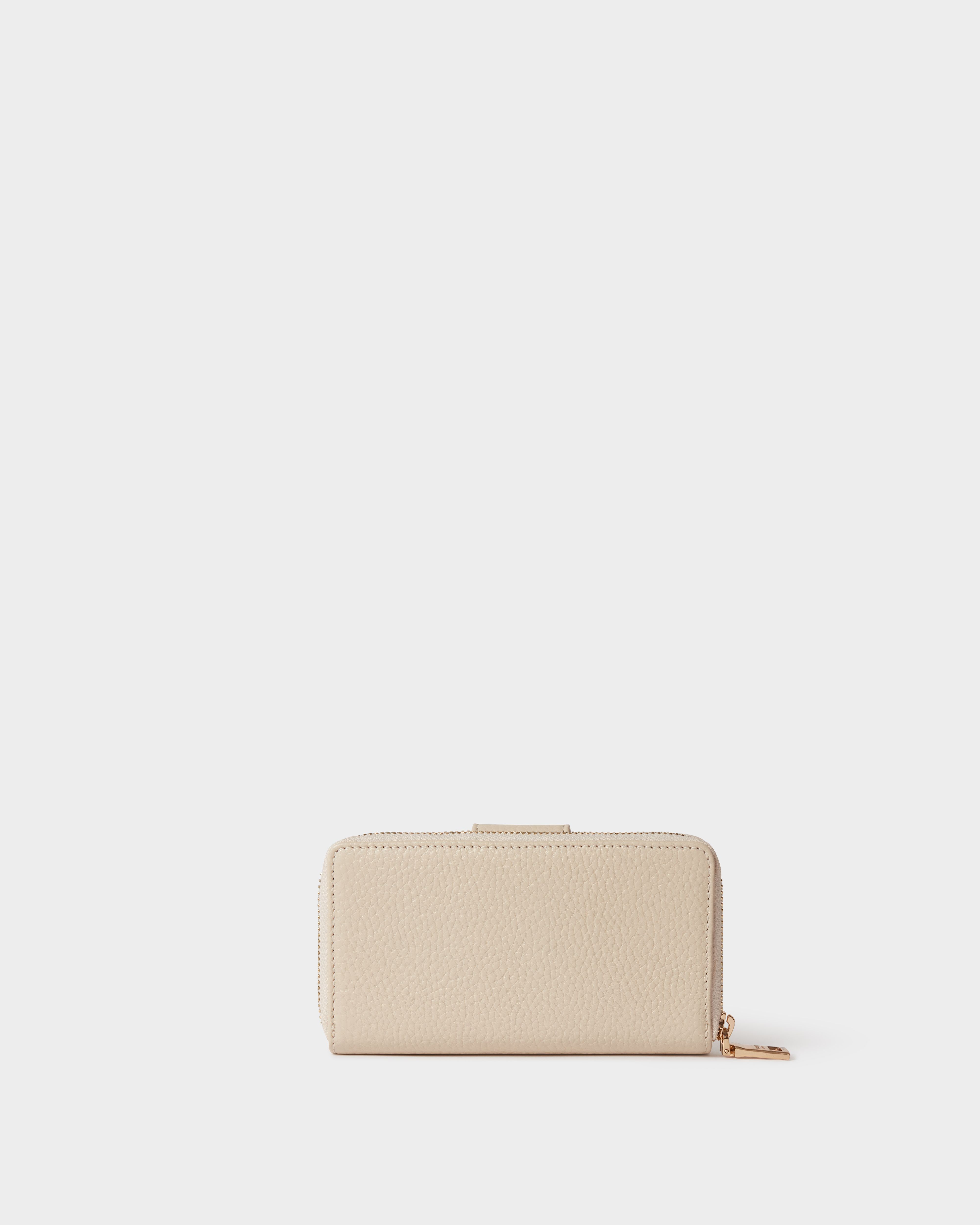 Image number 4 of The Core Medium Leather Popper Matinee Purse in Dove