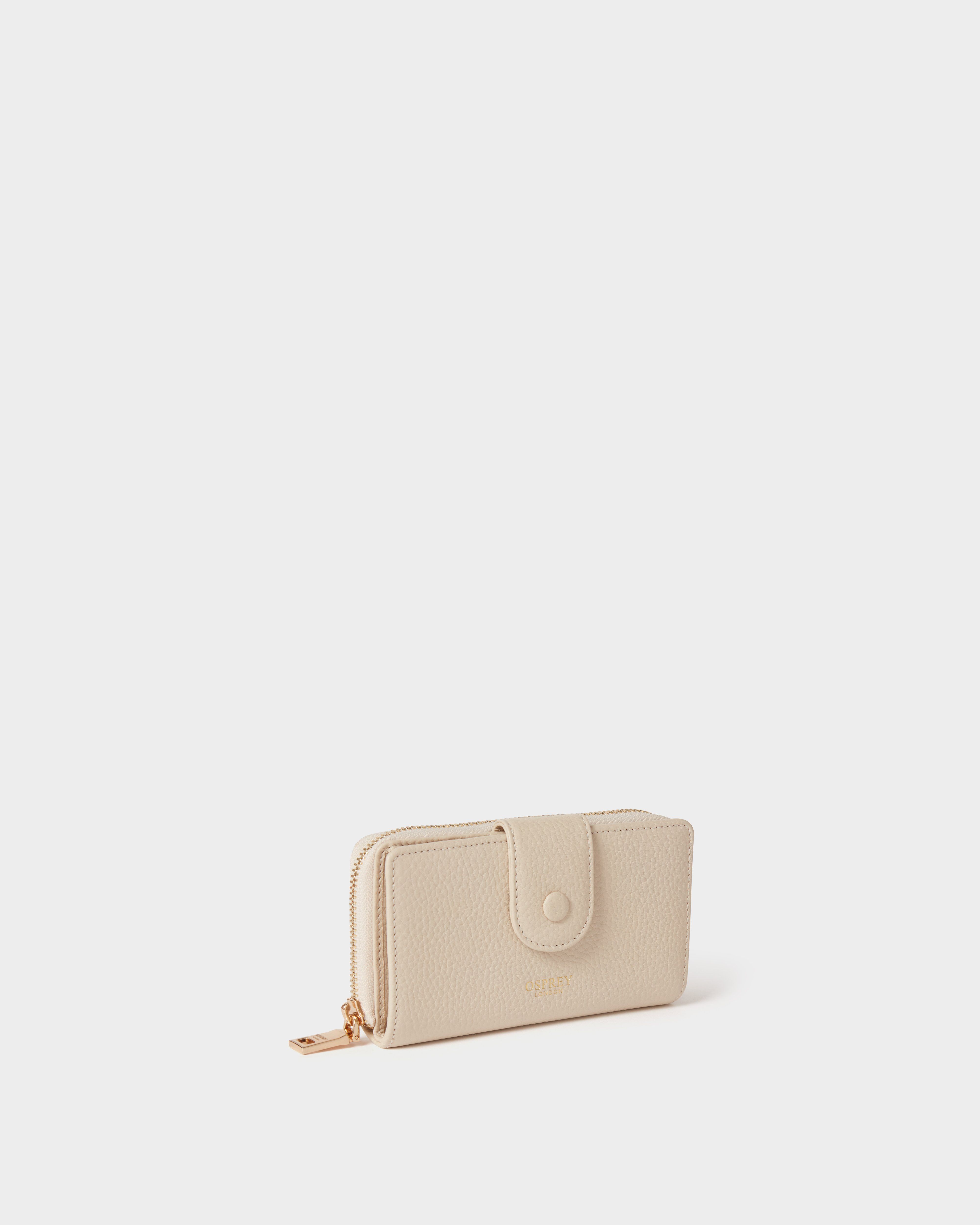 Image number 2 of The Core Medium Leather Popper Matinee Purse in Dove