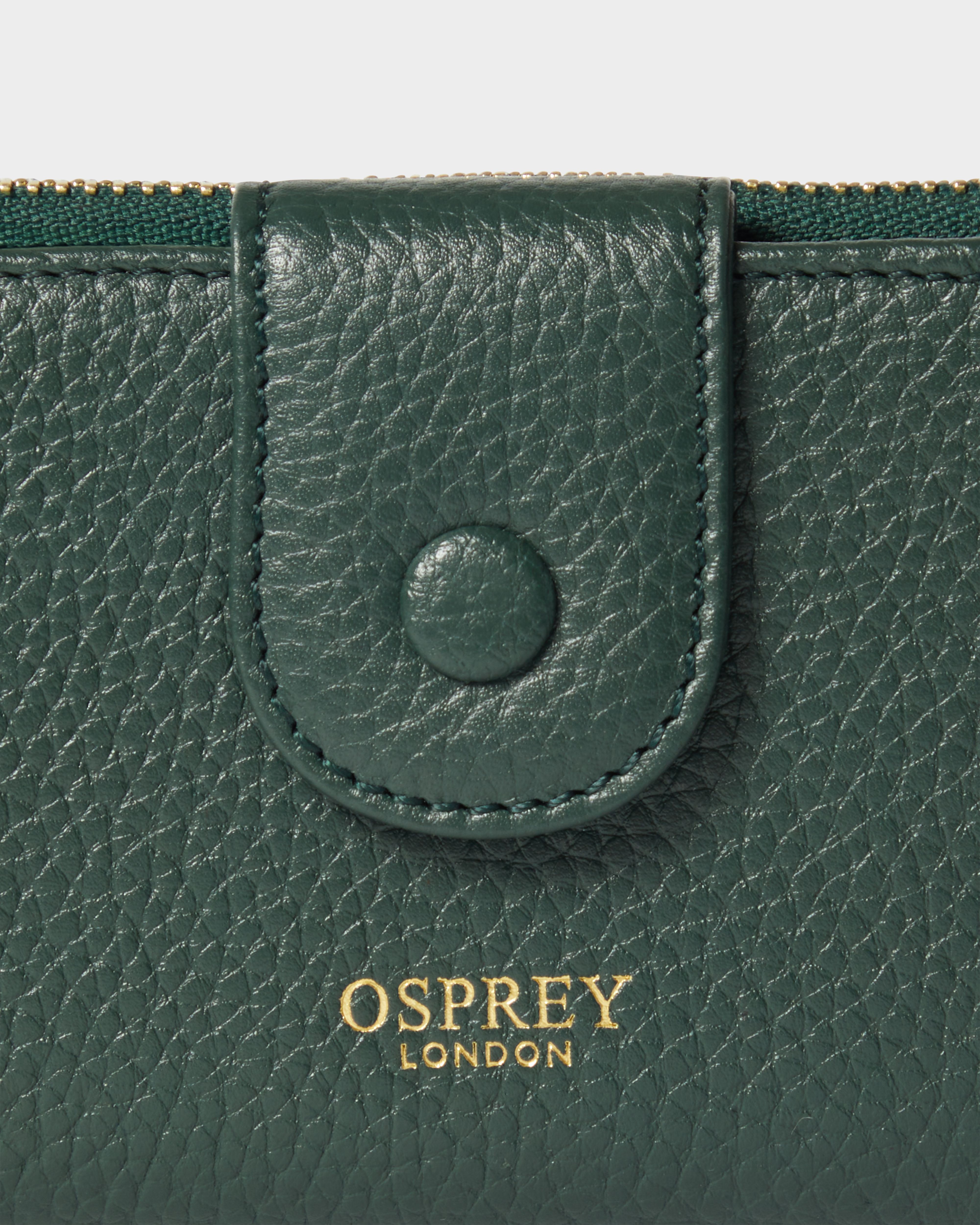 Image number 5 of The Core Medium Leather Popper Matinee Purse in Forest
