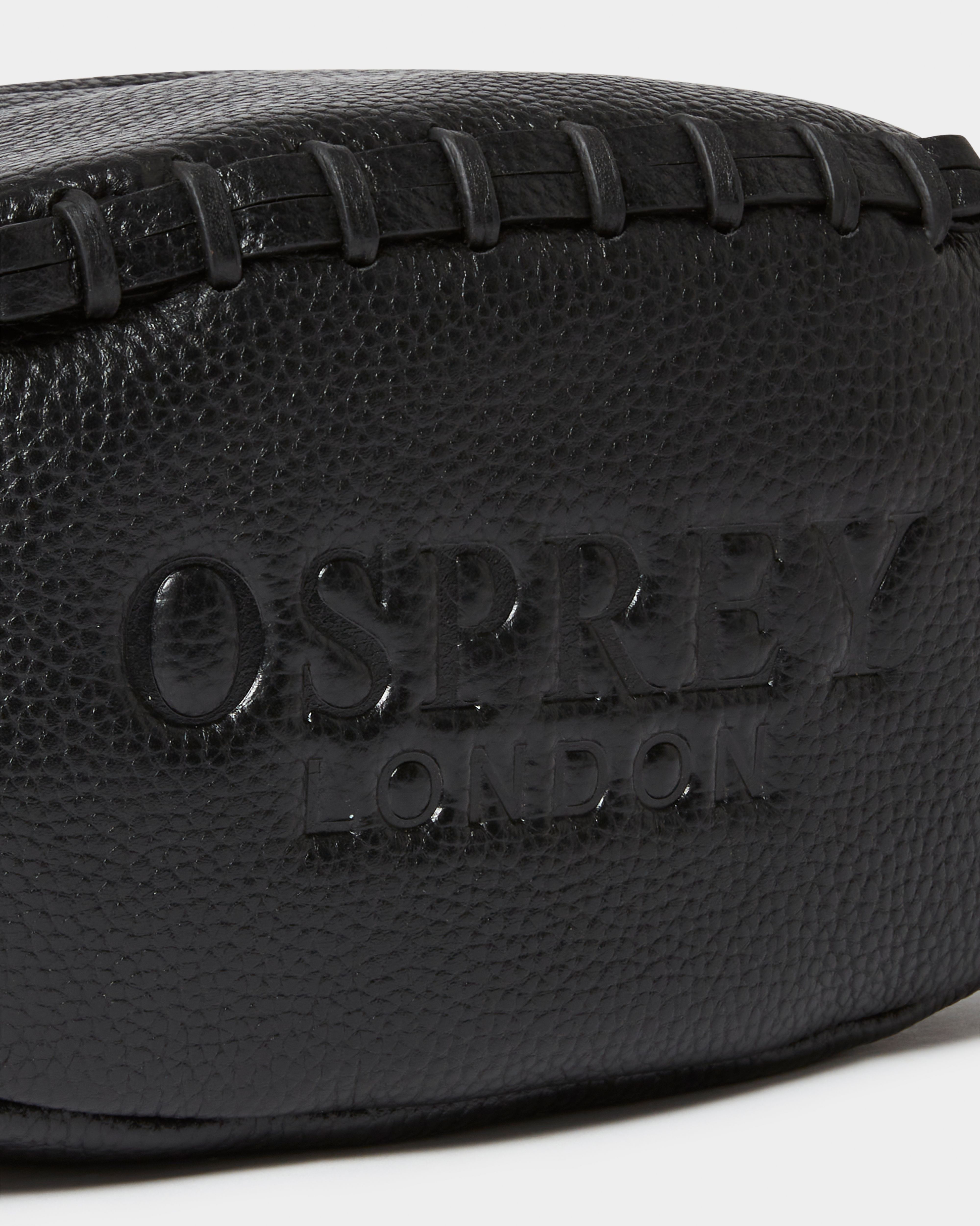 Image number 5 of The Rugger Leather Washbag in Black