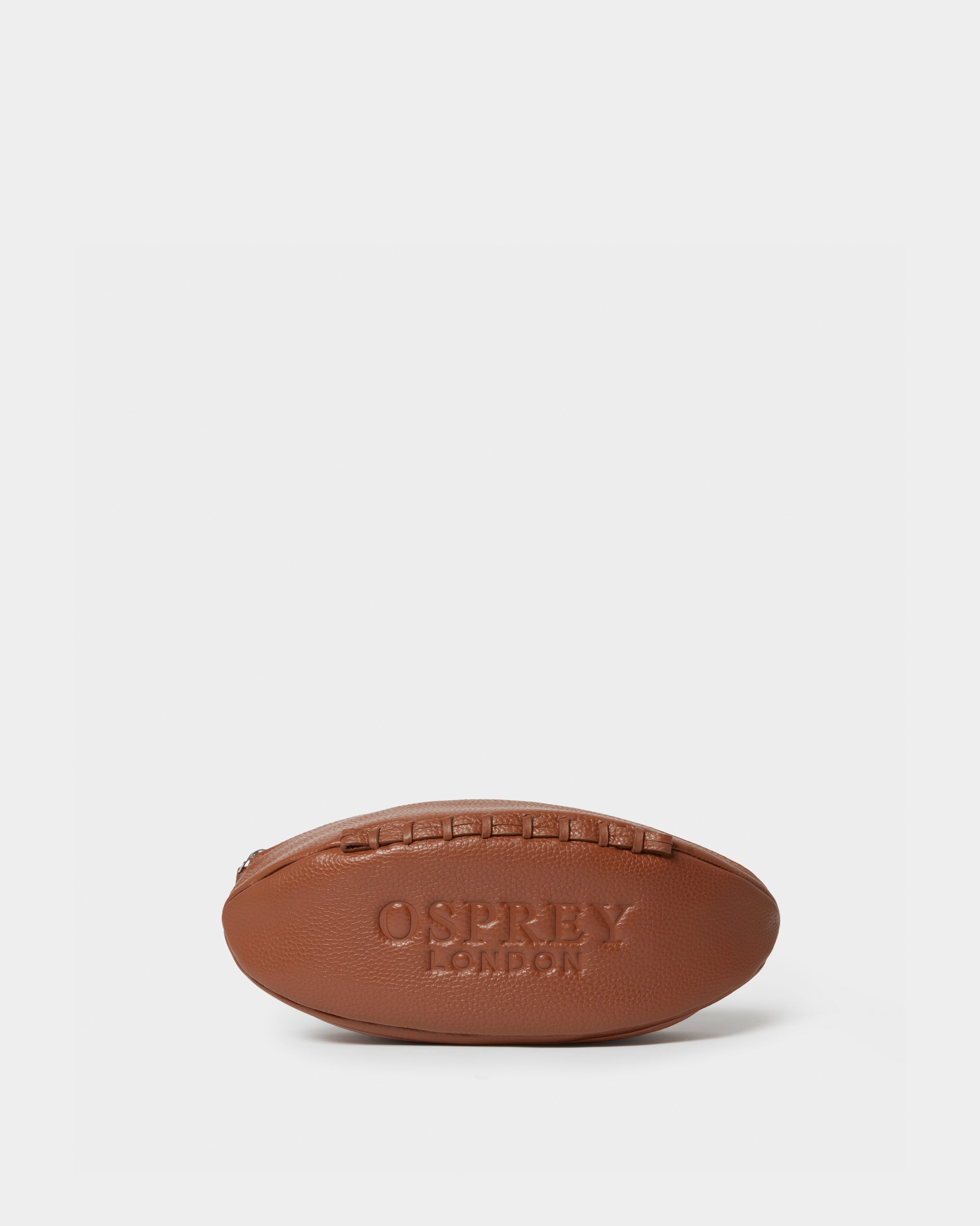 The Rugger Leather Washbag in Tan