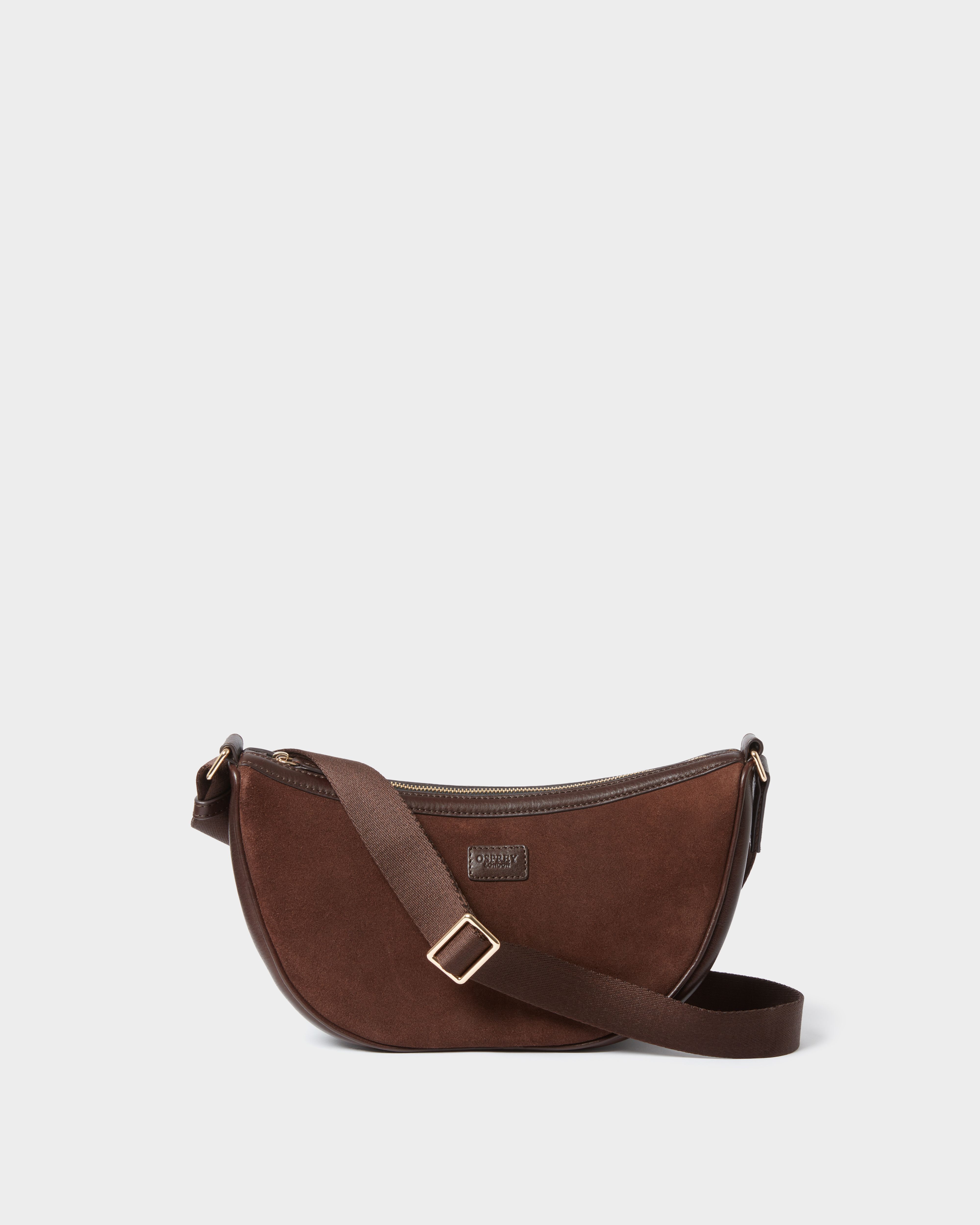 Image number 2 of The Mocha Suede Sling in Bitter Chocolate