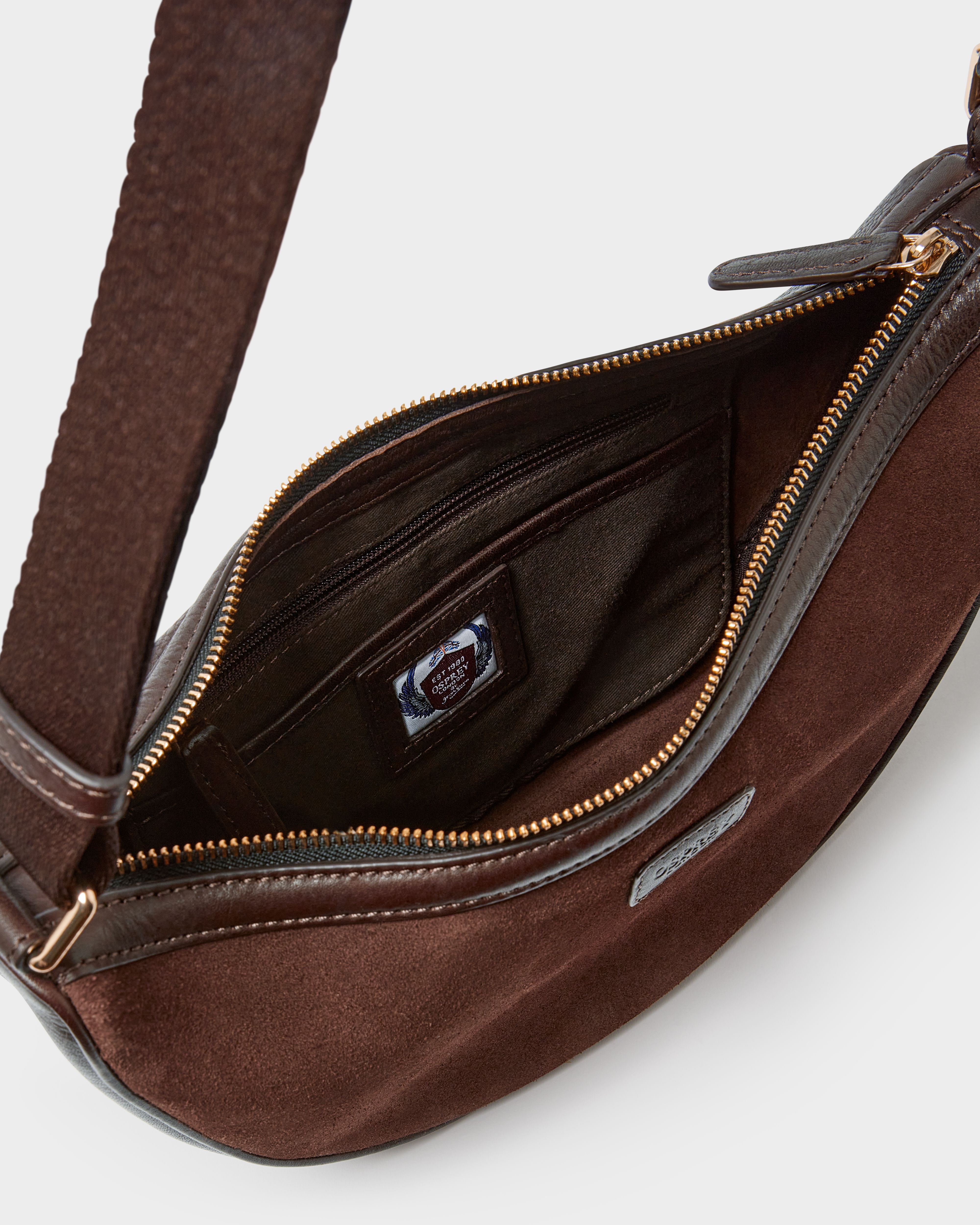 Image number 4 of The Mocha Suede Sling in Bitter Chocolate