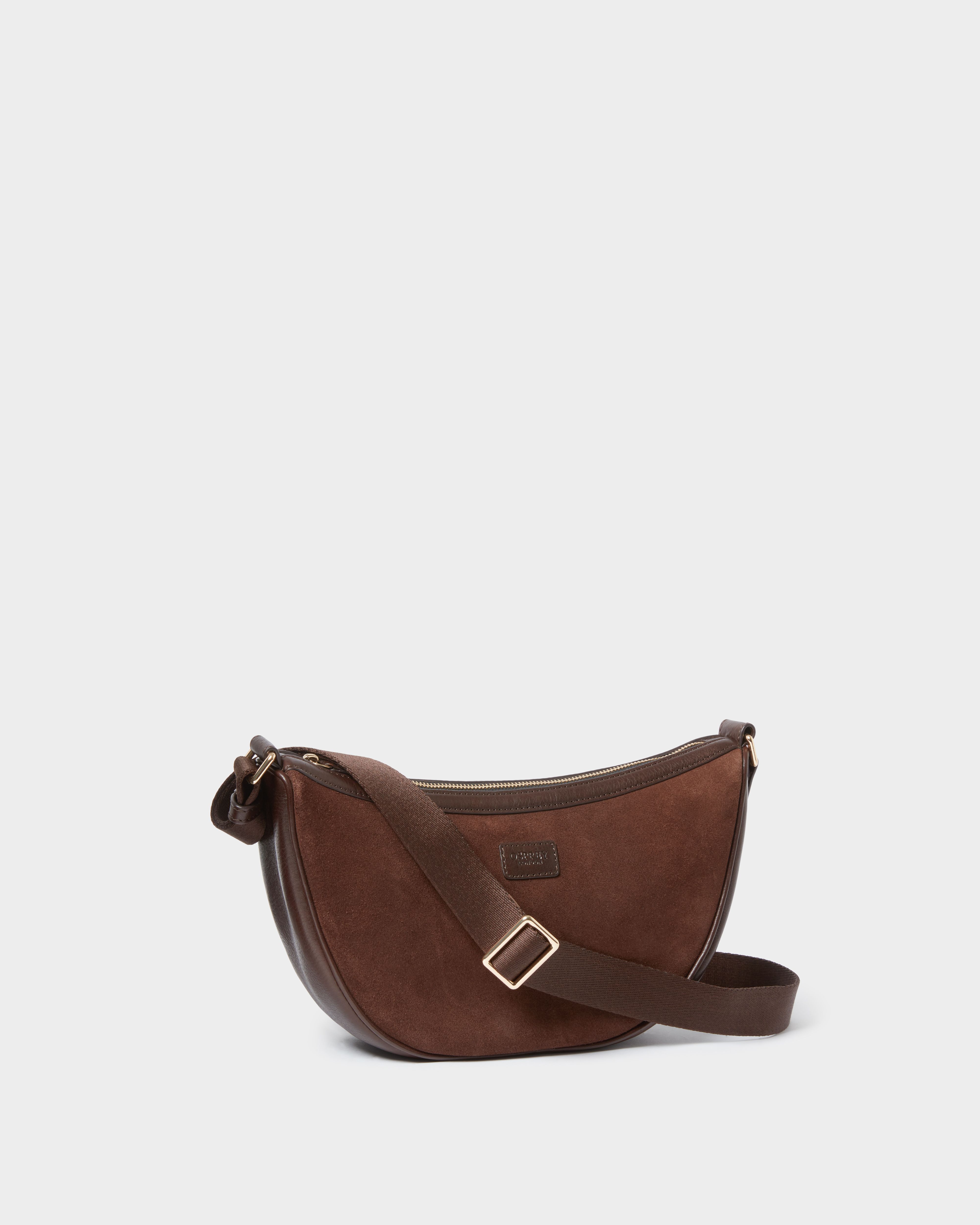 Image number 3 of The Mocha Suede Sling in Bitter Chocolate