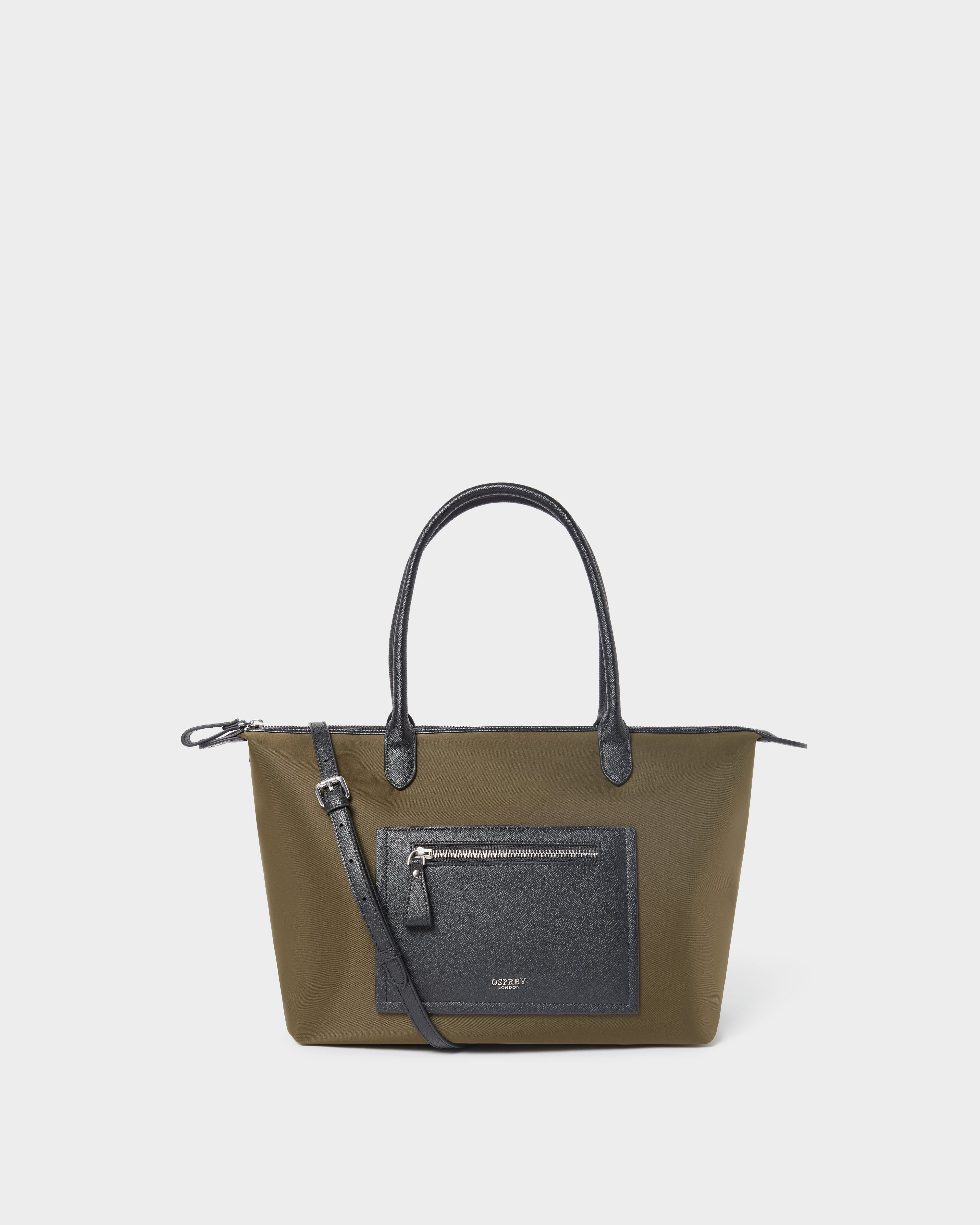 The Linear Tote in Olive
