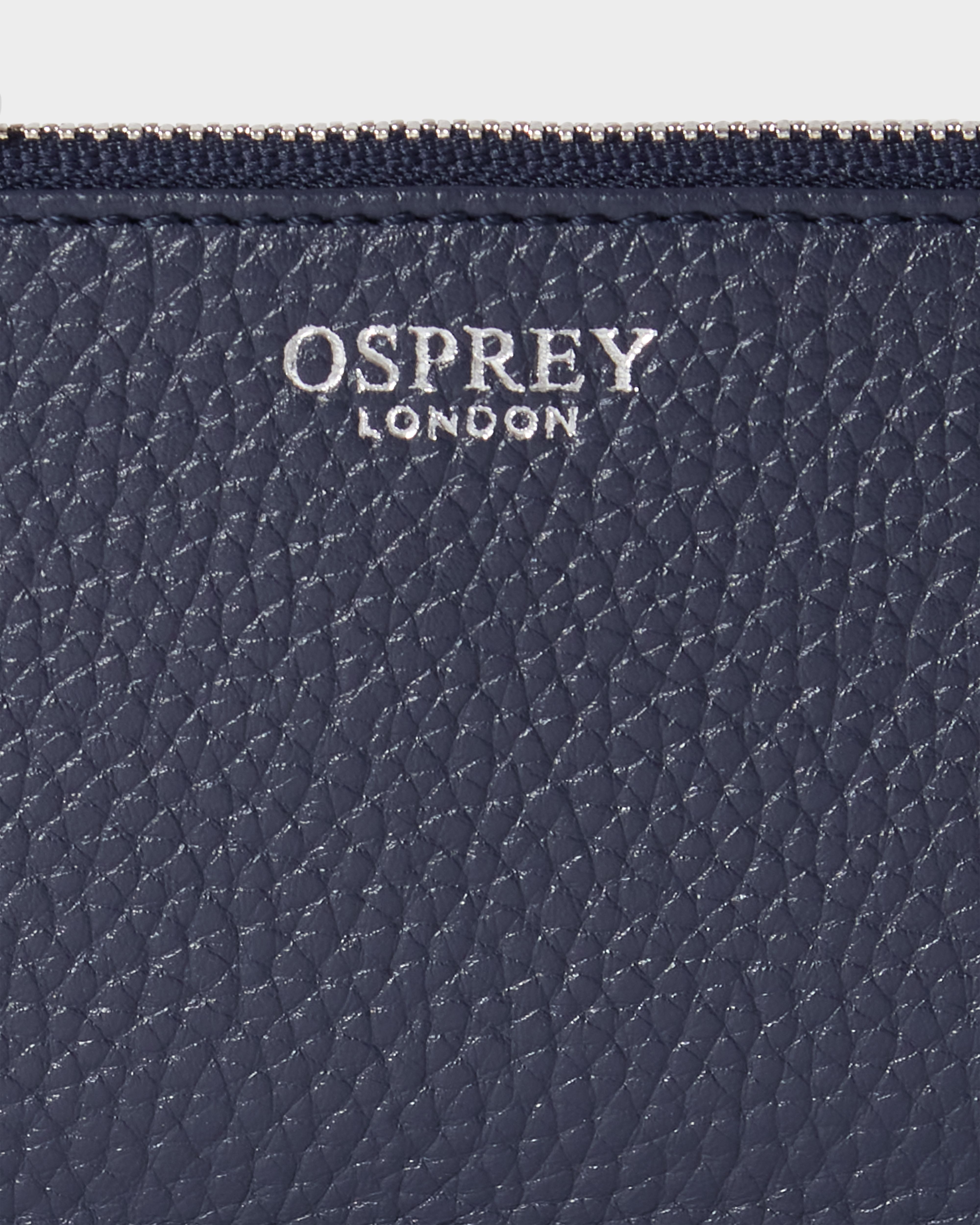 Image number 5 of The Core Small Leather Card Pouch in Navy