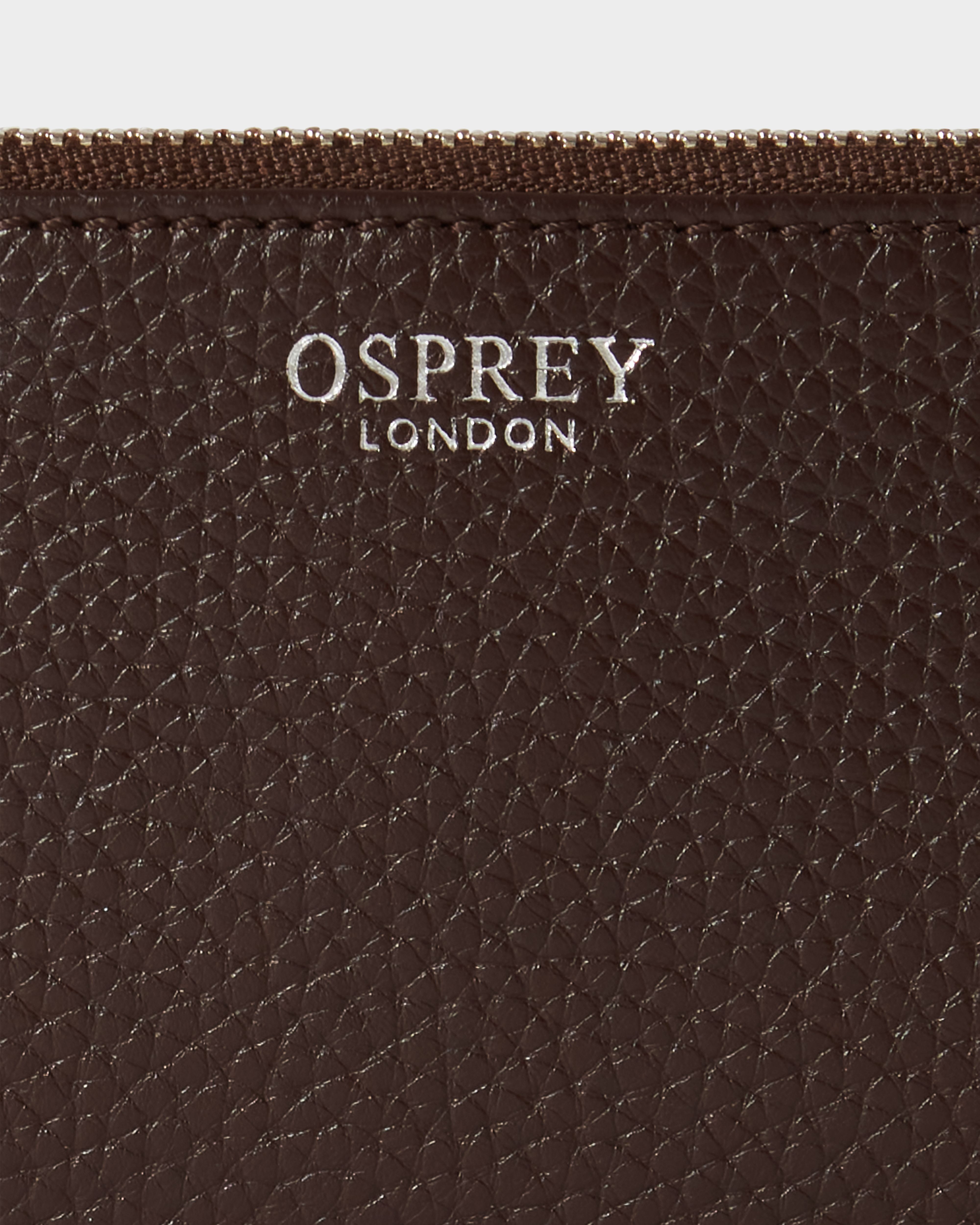 Image number 5 of The Core Small Leather Card Pouch in Bitter Chocolate