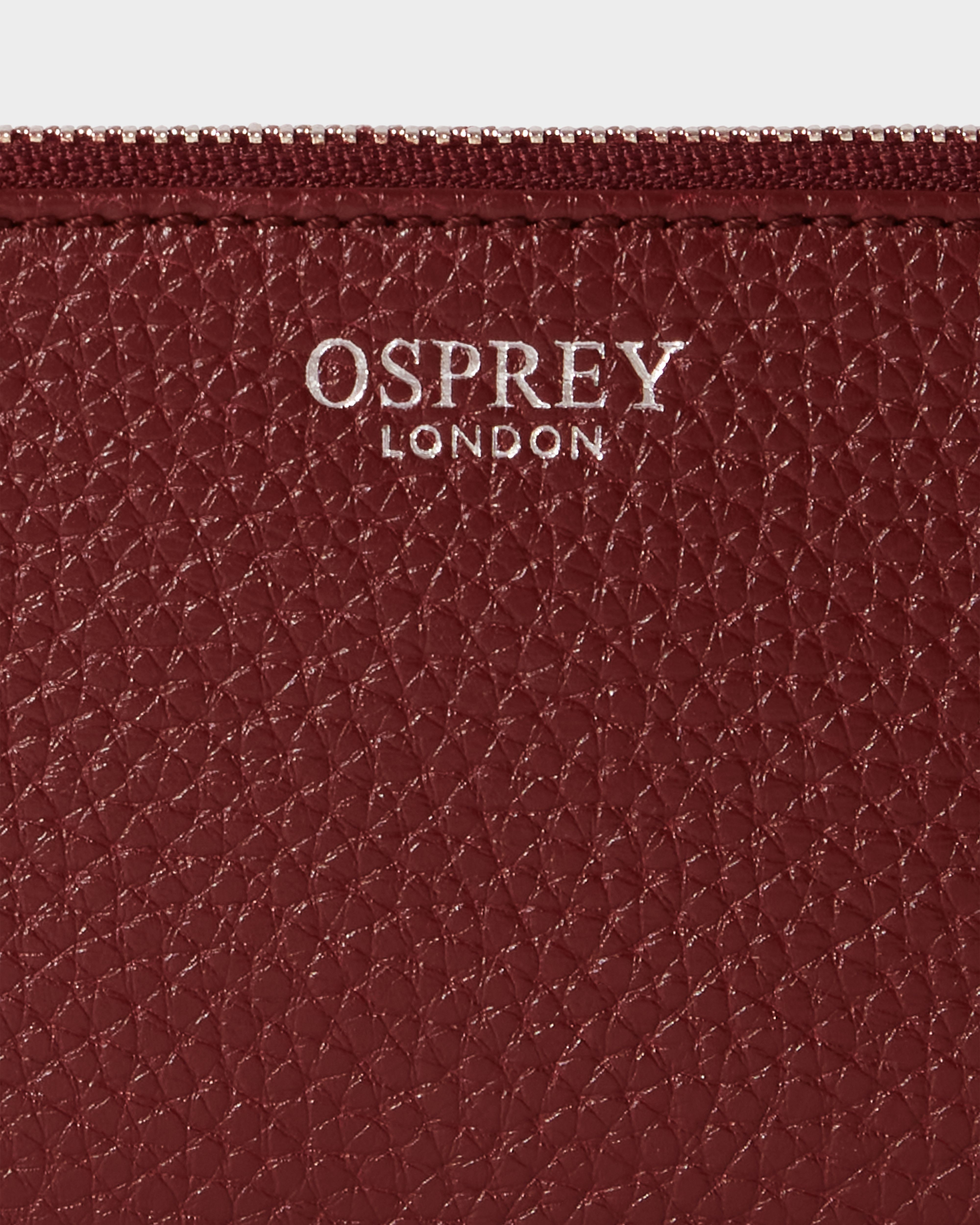 Image number 5 of The Core Small Leather Card Pouch in Merlot