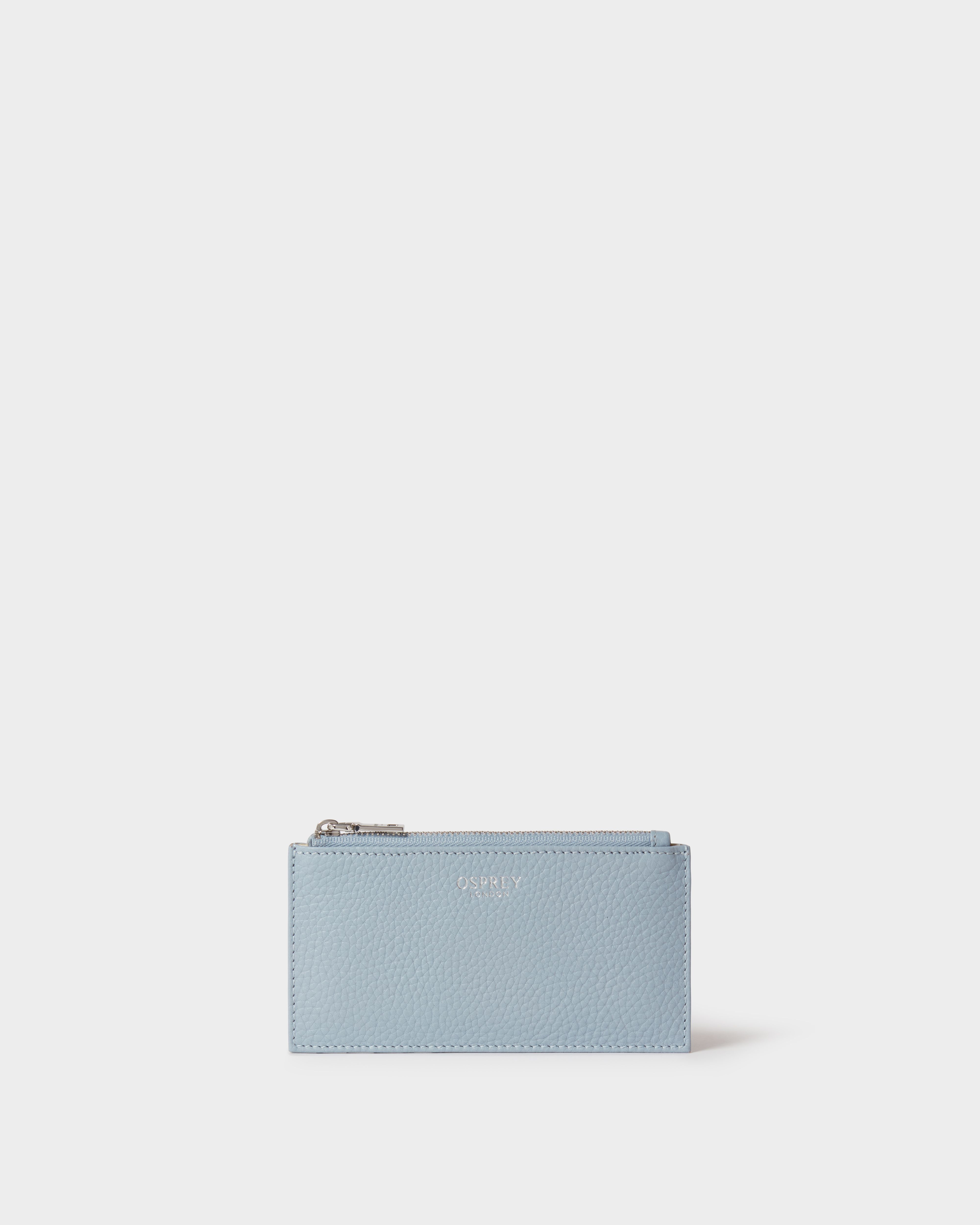 The Core Small Leather Card Pouch in Ice