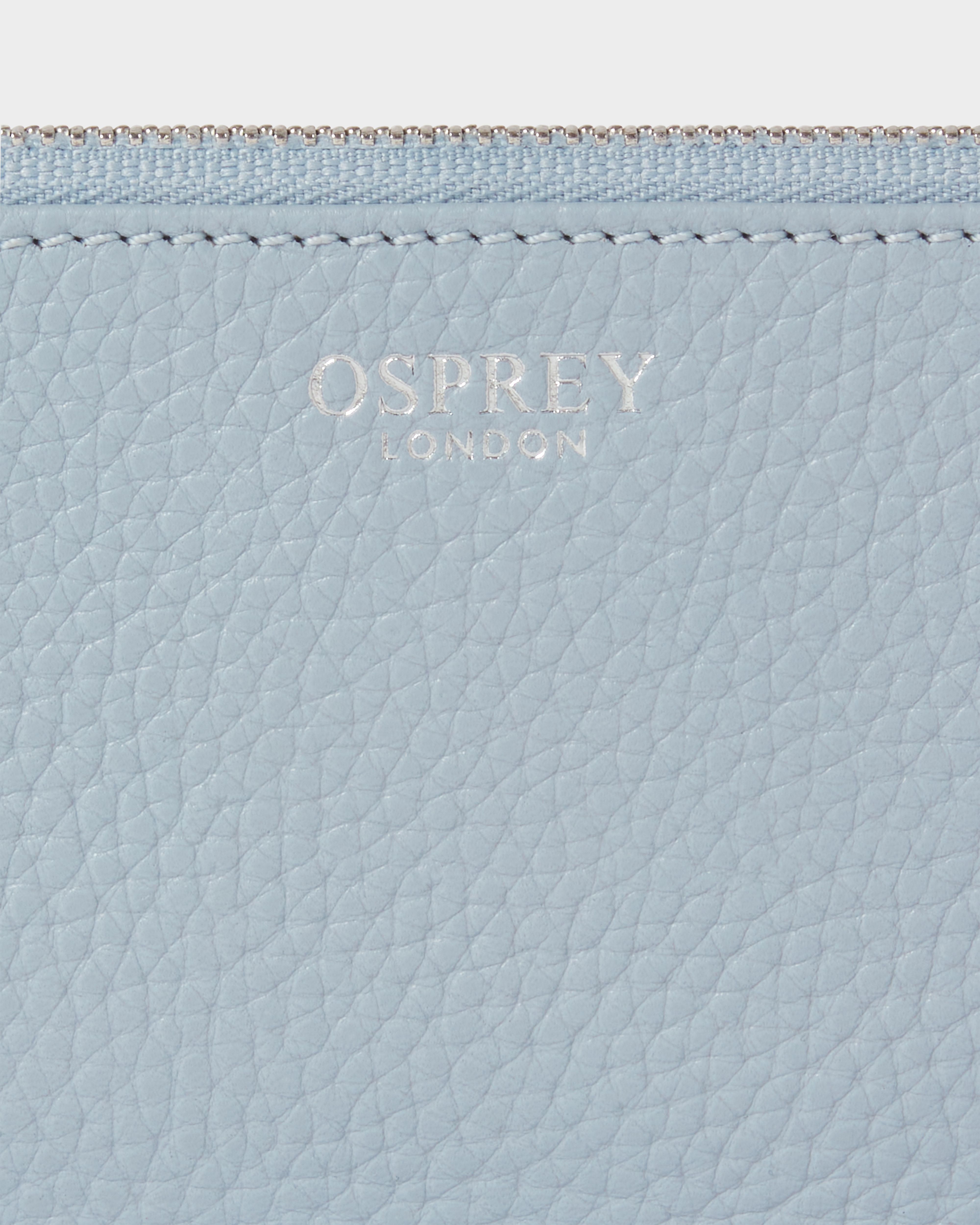 Image number 5 of The Core Small Leather Card Pouch in Ice