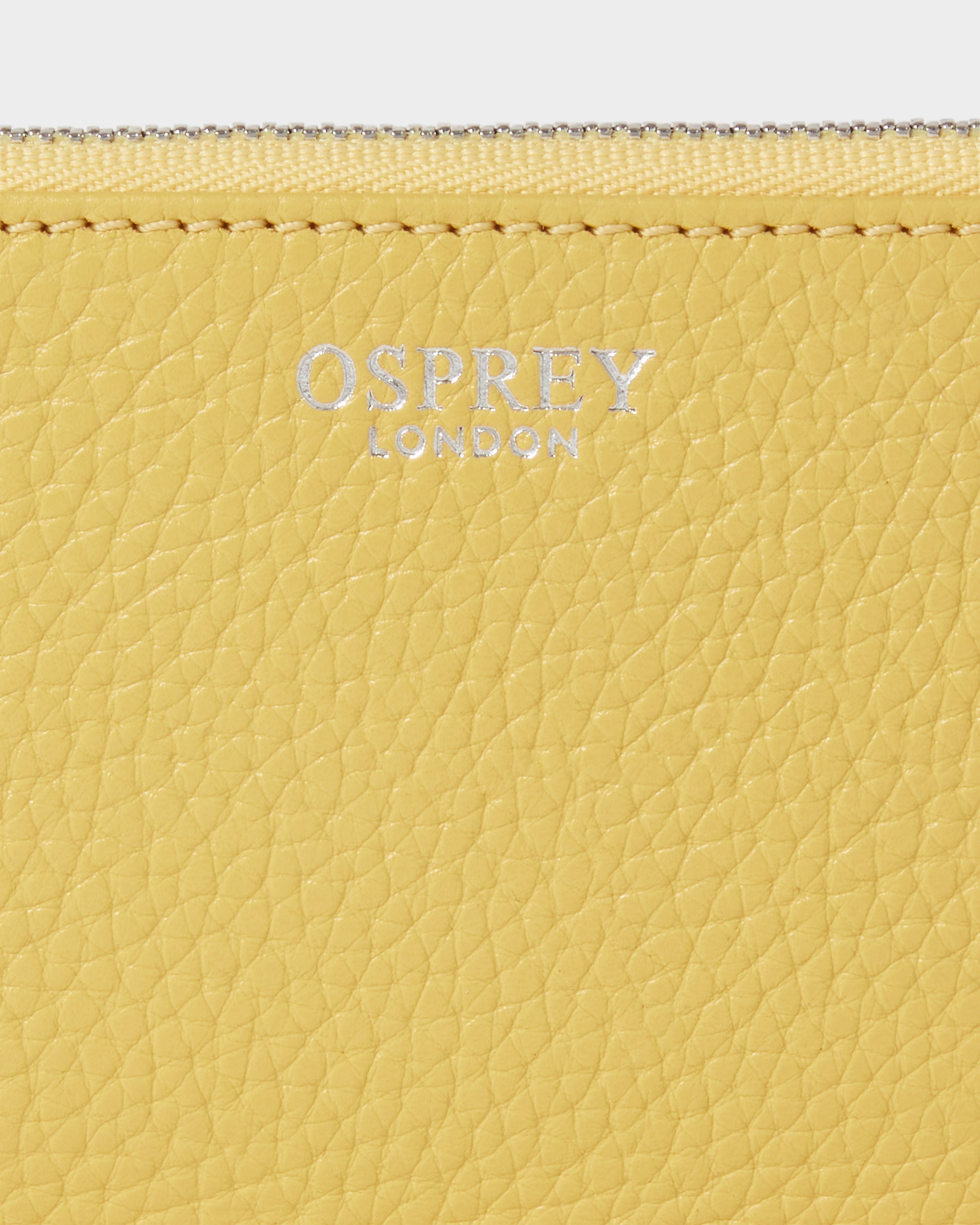 Image number 5 of The Core Small Leather Card Pouch in Pollen