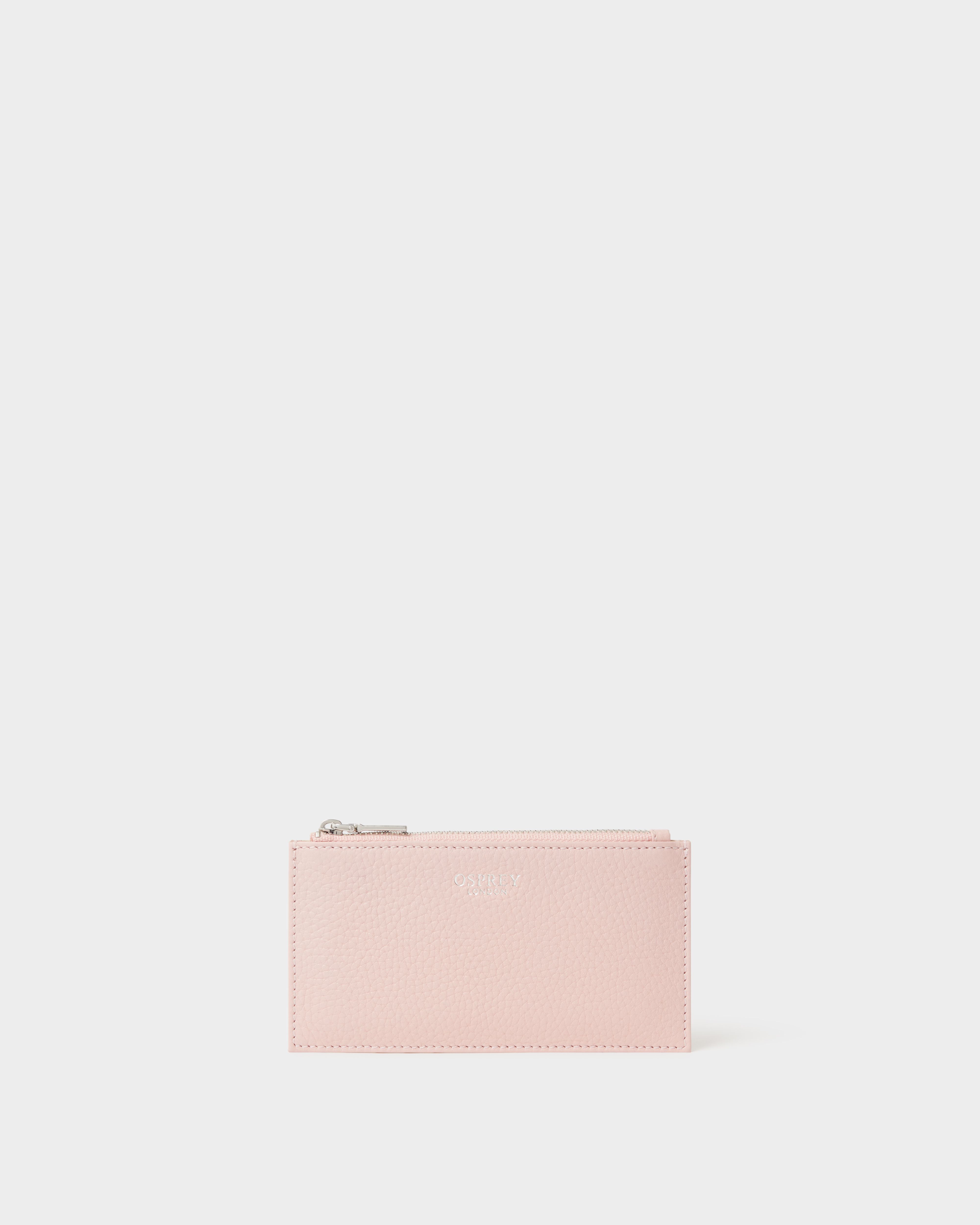 Image number 1 of The Core Small Leather Card Pouch in Ballet
