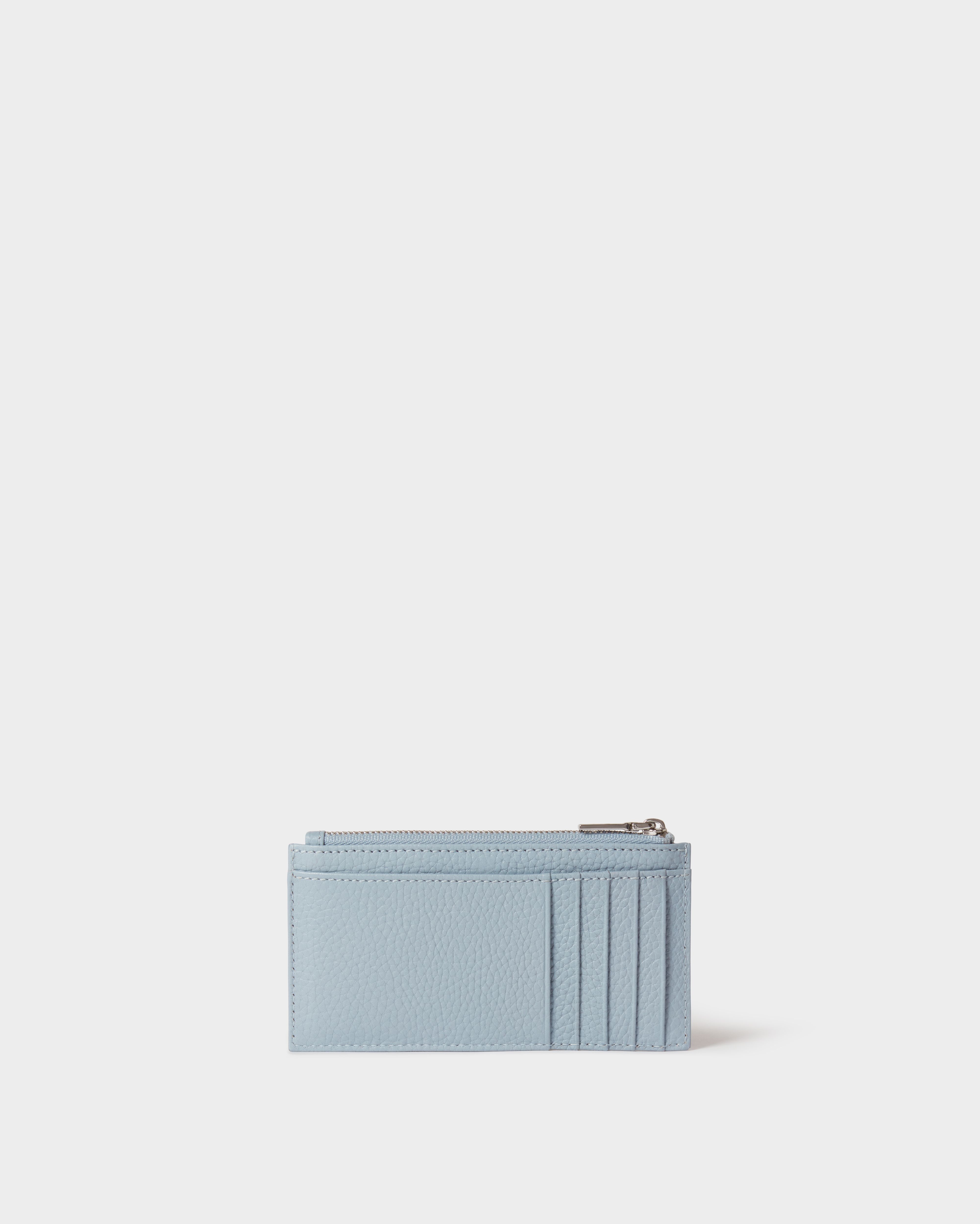 Image number 4 of The Core Small Leather Card Pouch in Ice