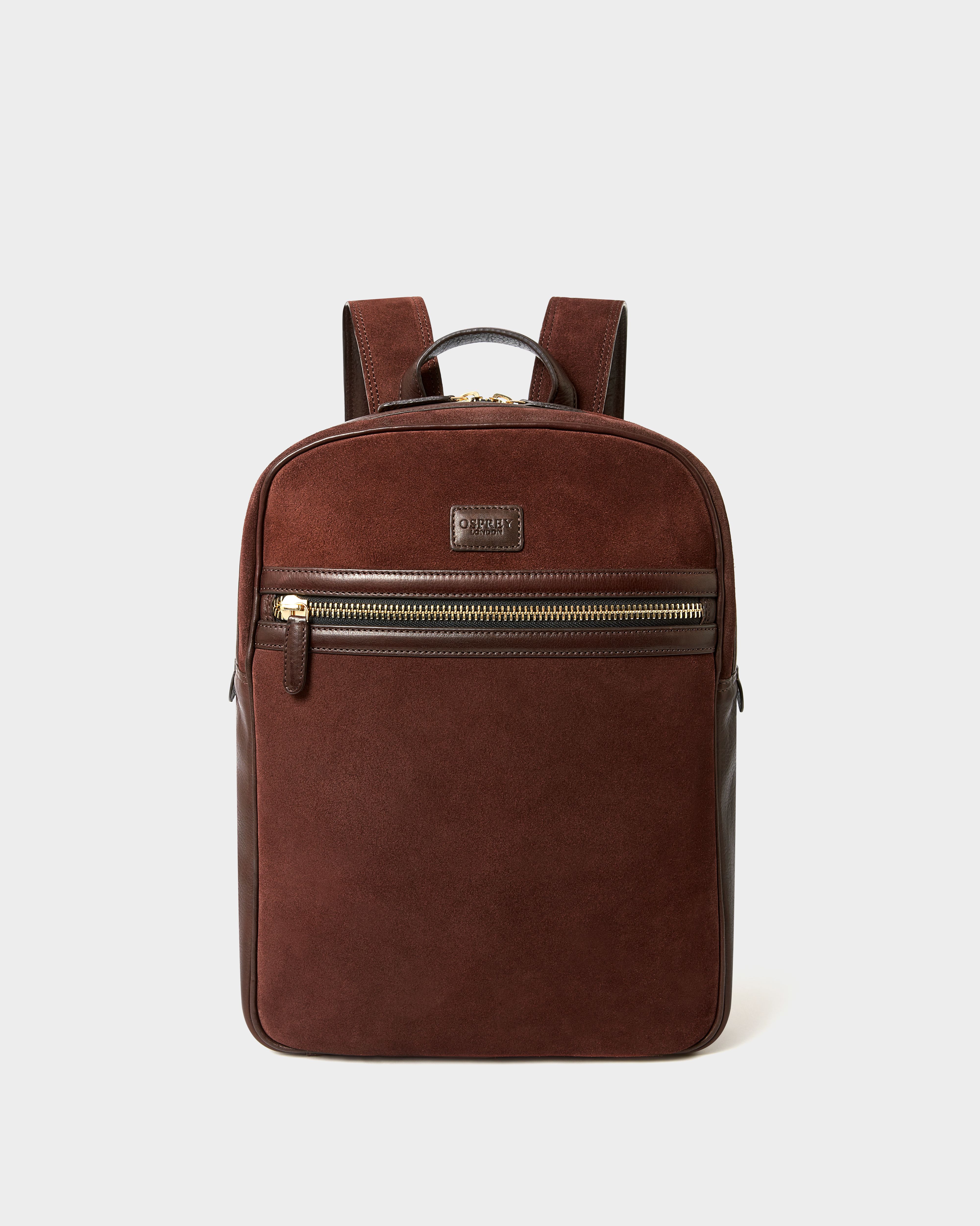 Image number 3 of The Mocha Suede Backpack in Bitter Chocolate