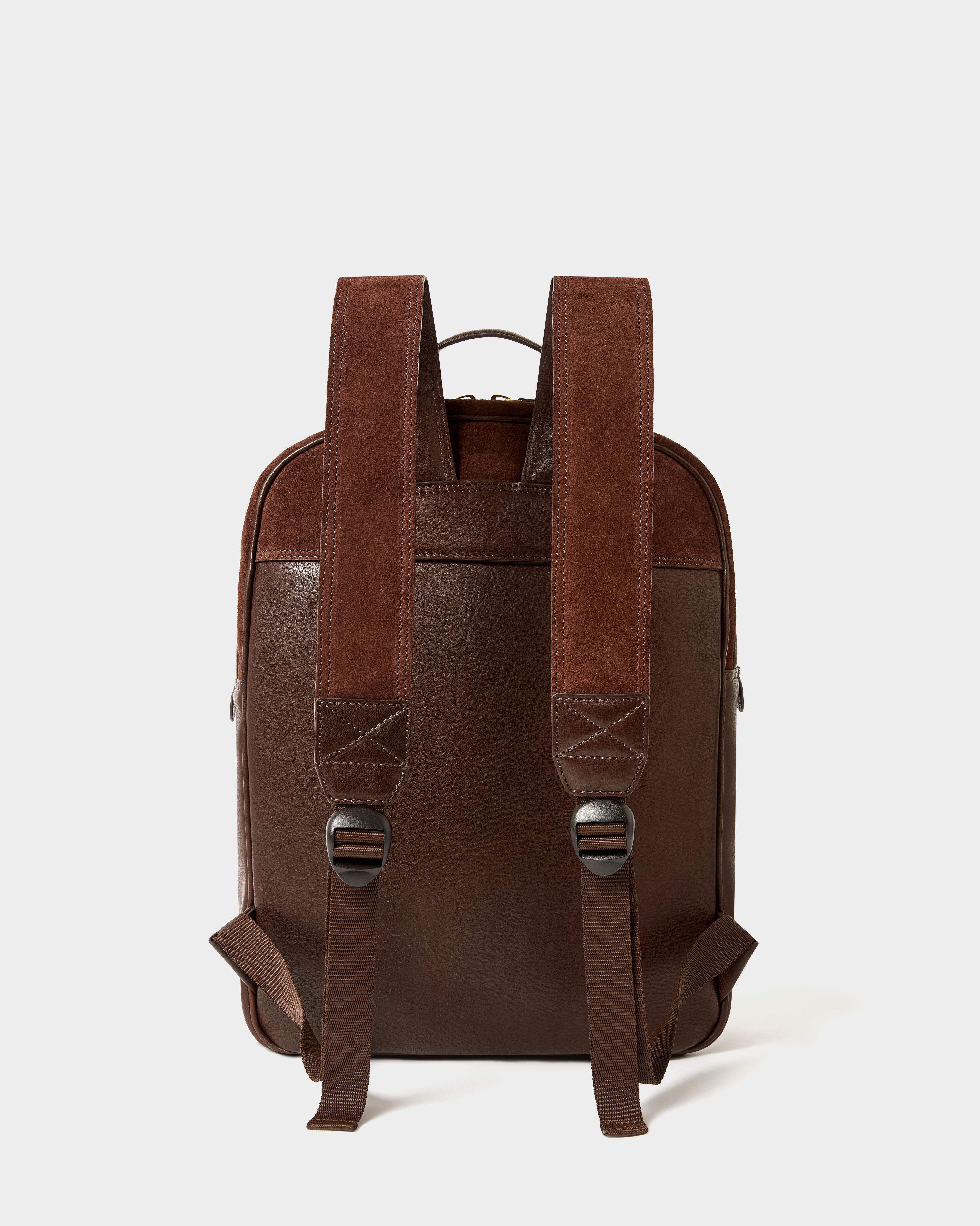 Image number 5 of The Mocha Suede Backpack in Bitter Chocolate