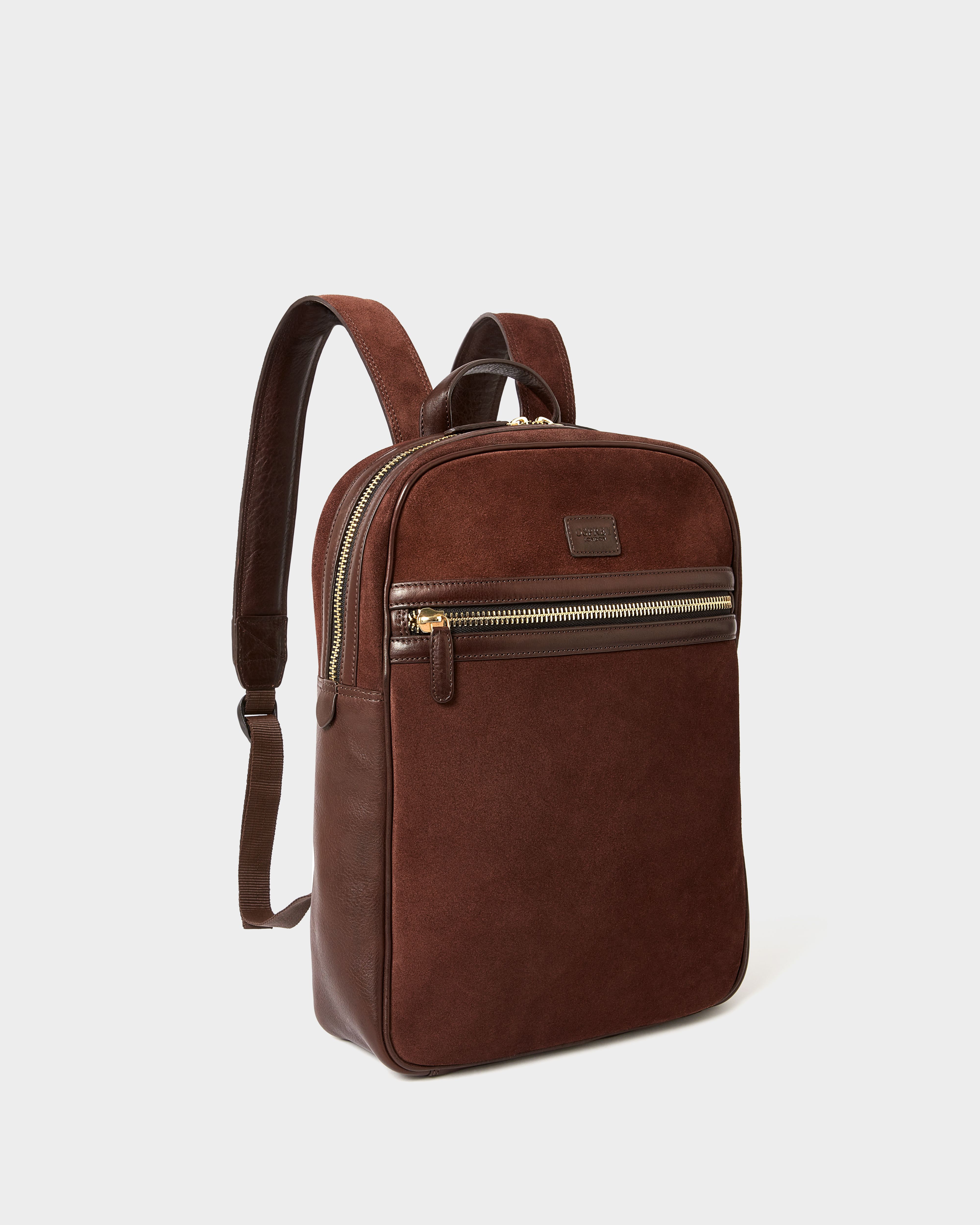 Image number 4 of The Mocha Suede Backpack in Bitter Chocolate
