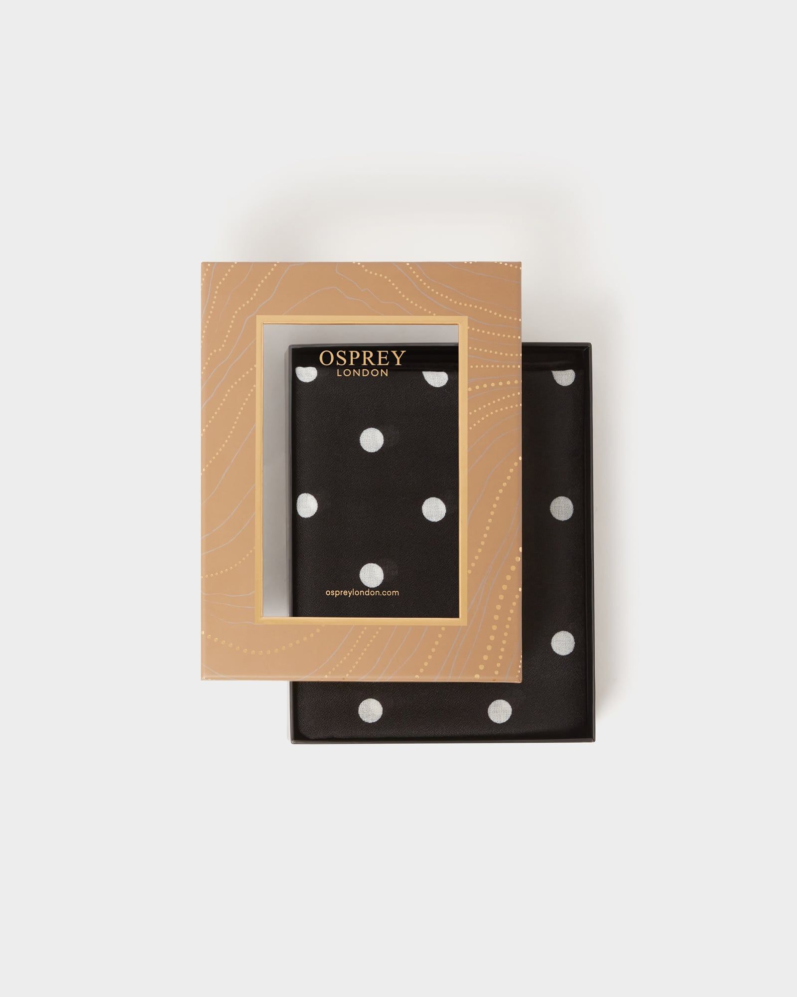 Image number 1 of The Boxed Scarf in Polka Dot