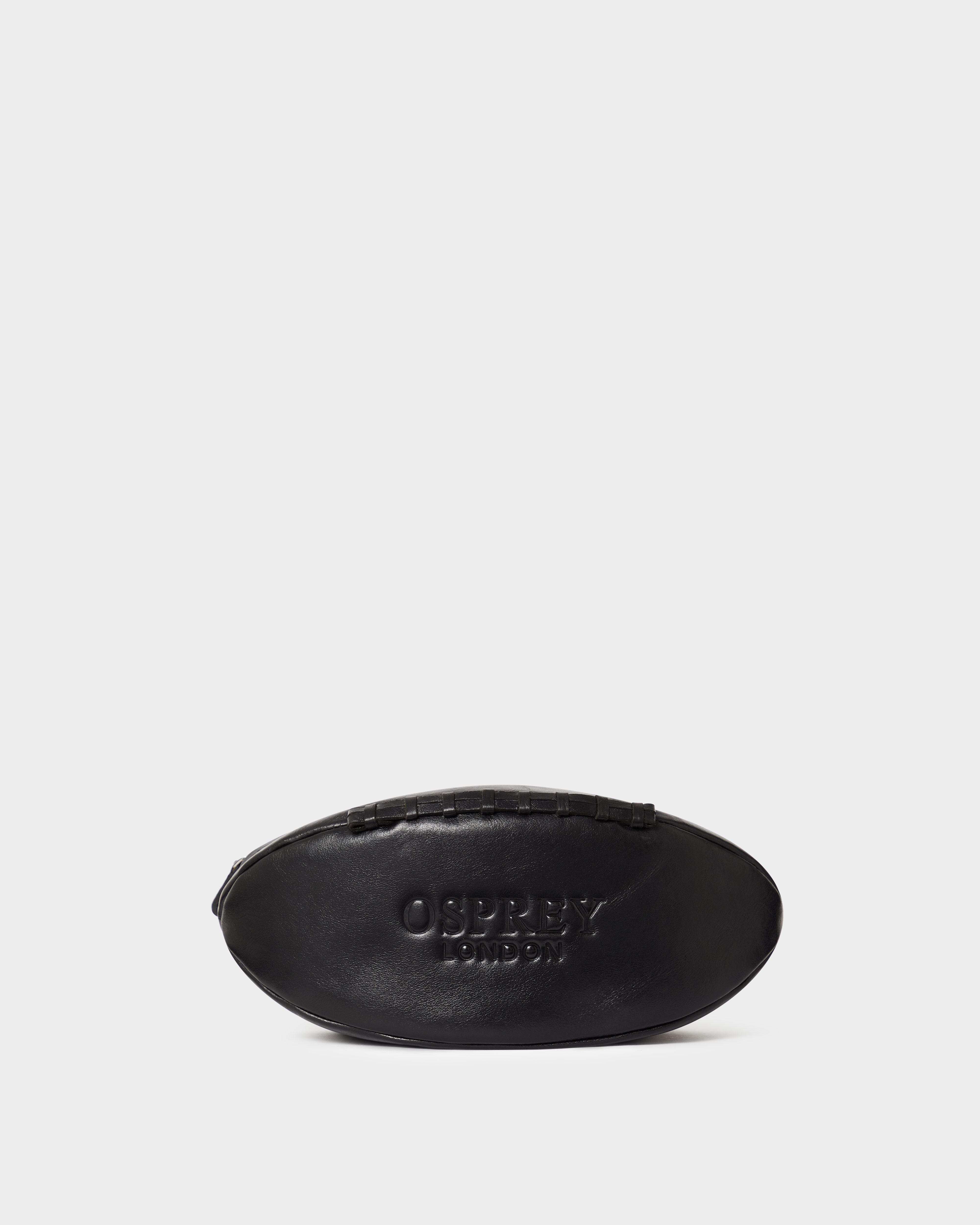 Image number 1 of The Rugger Saddle Leather Washbag in Black
