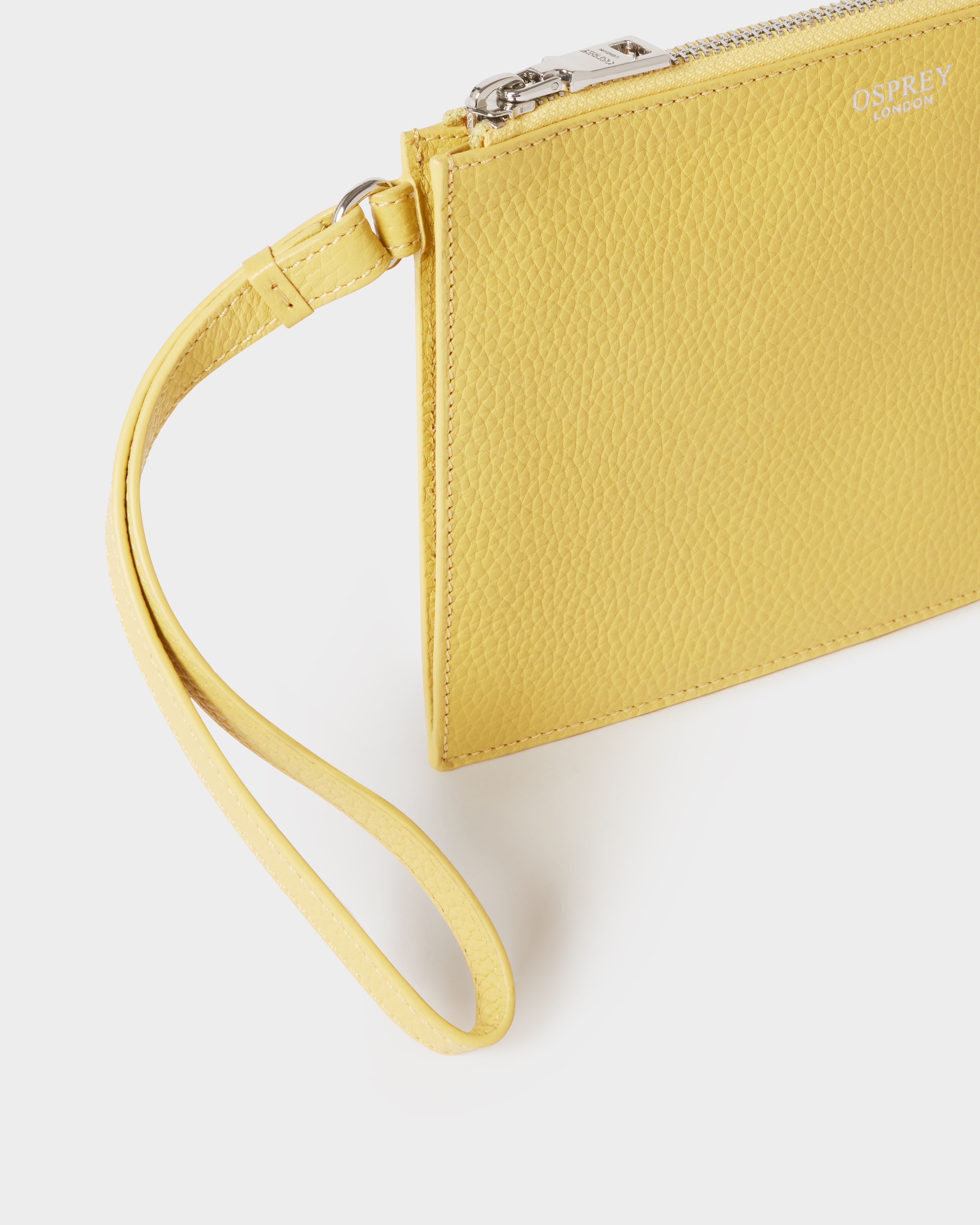 Image number 5 of The Core Large Leather Pouch in Pollen