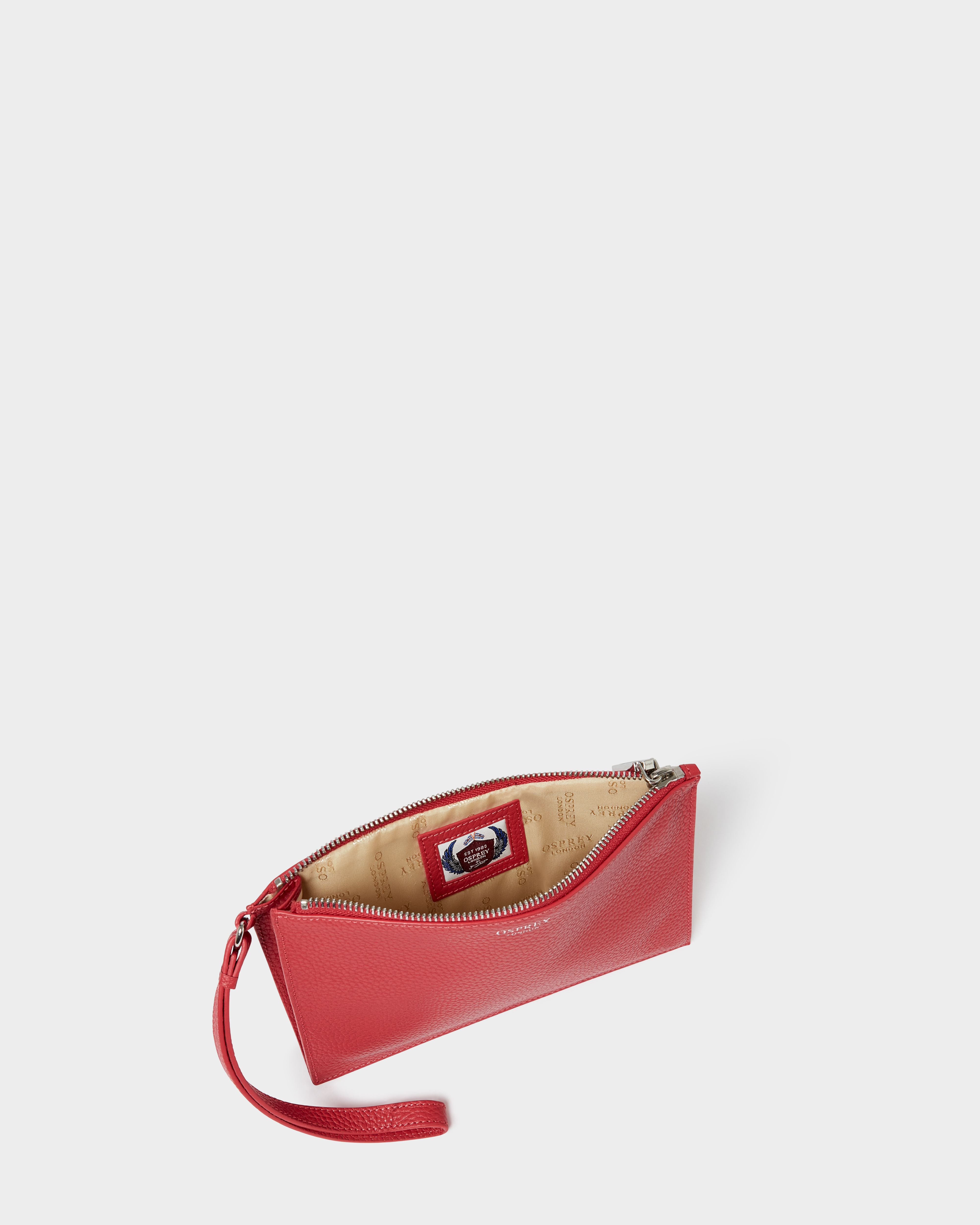 Image number 3 of The Core Large Leather Pouch in Rosewood