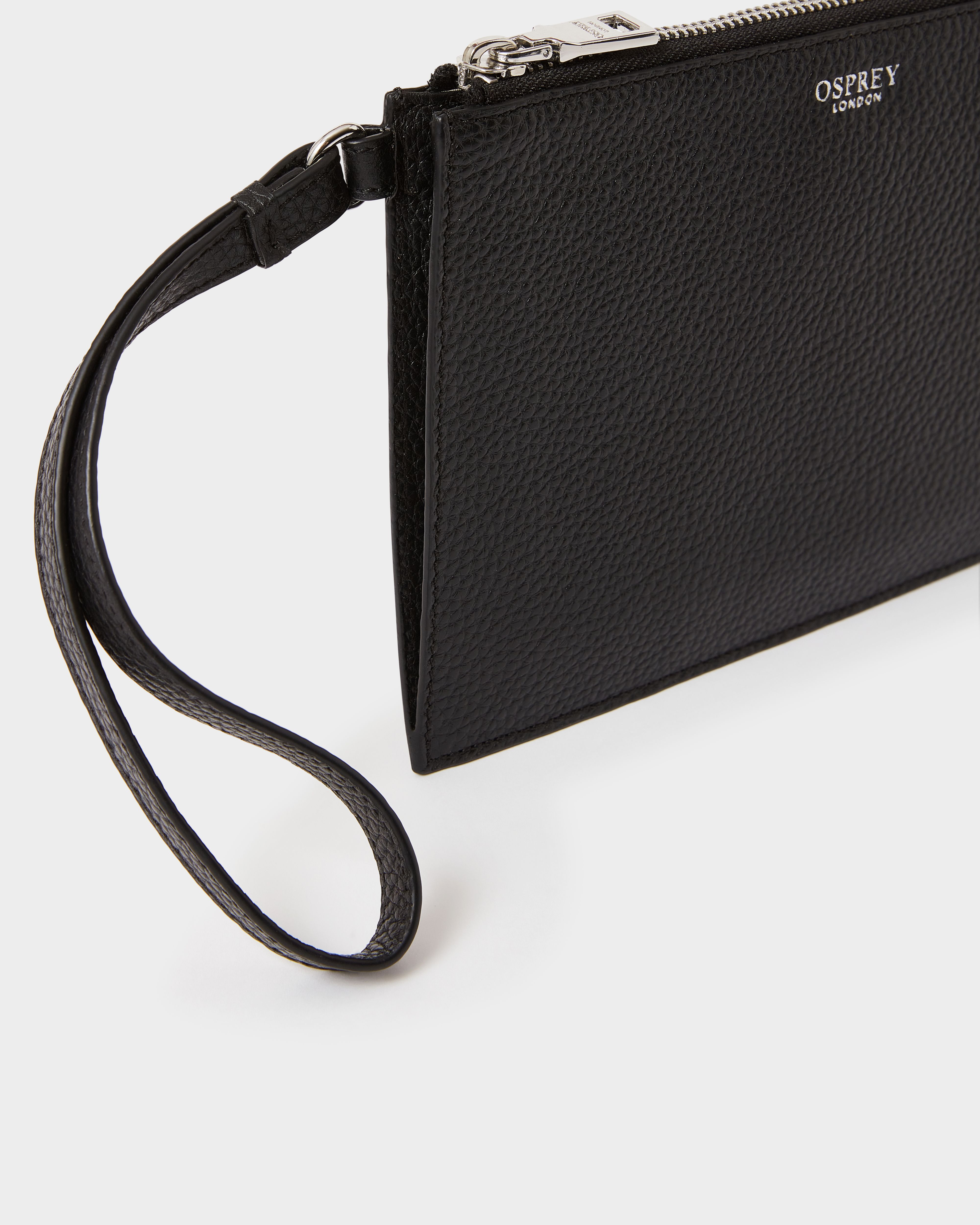 Image number 5 of The Core Large Leather Pouch in Black