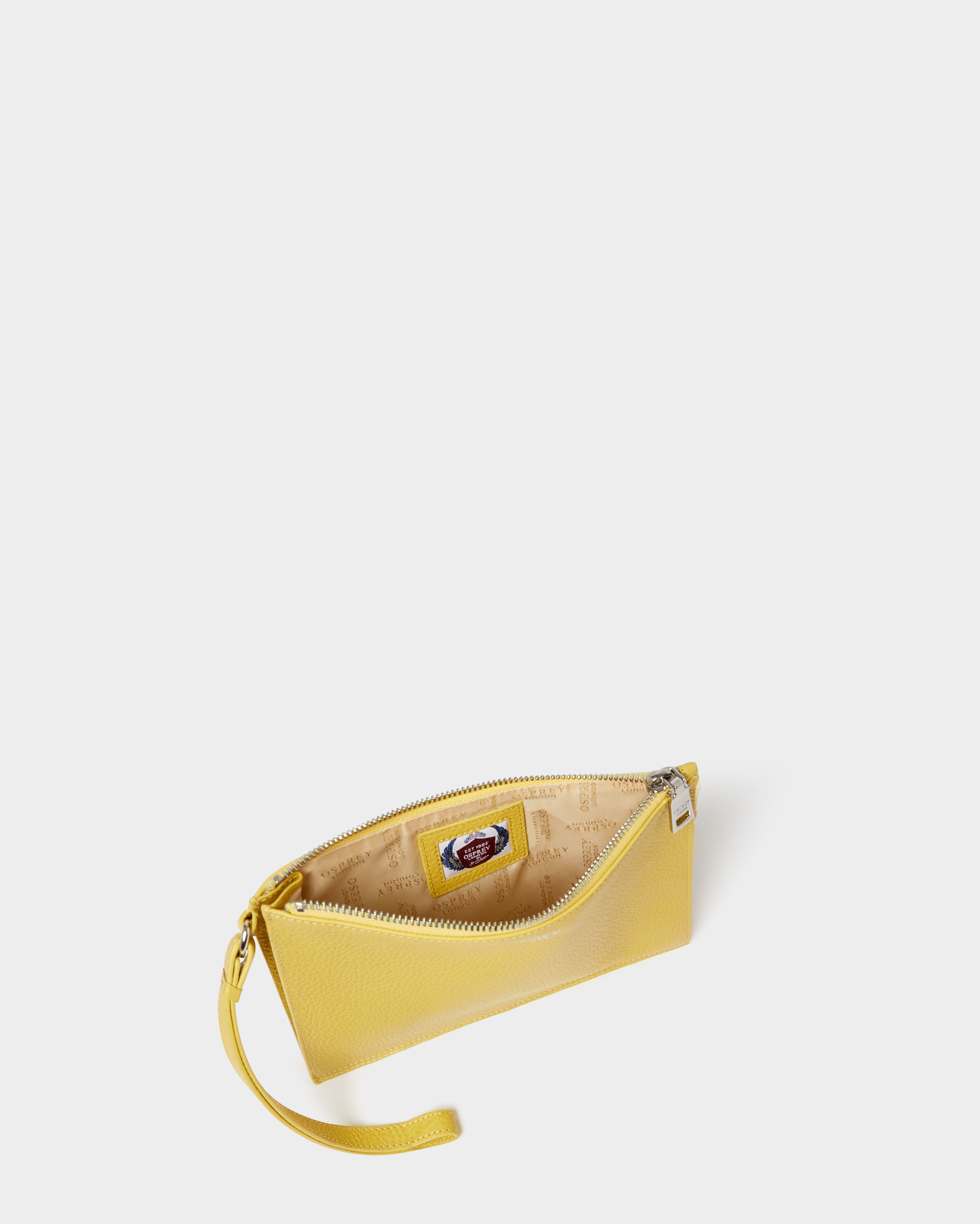 Image number 3 of The Core Large Leather Pouch in Pollen