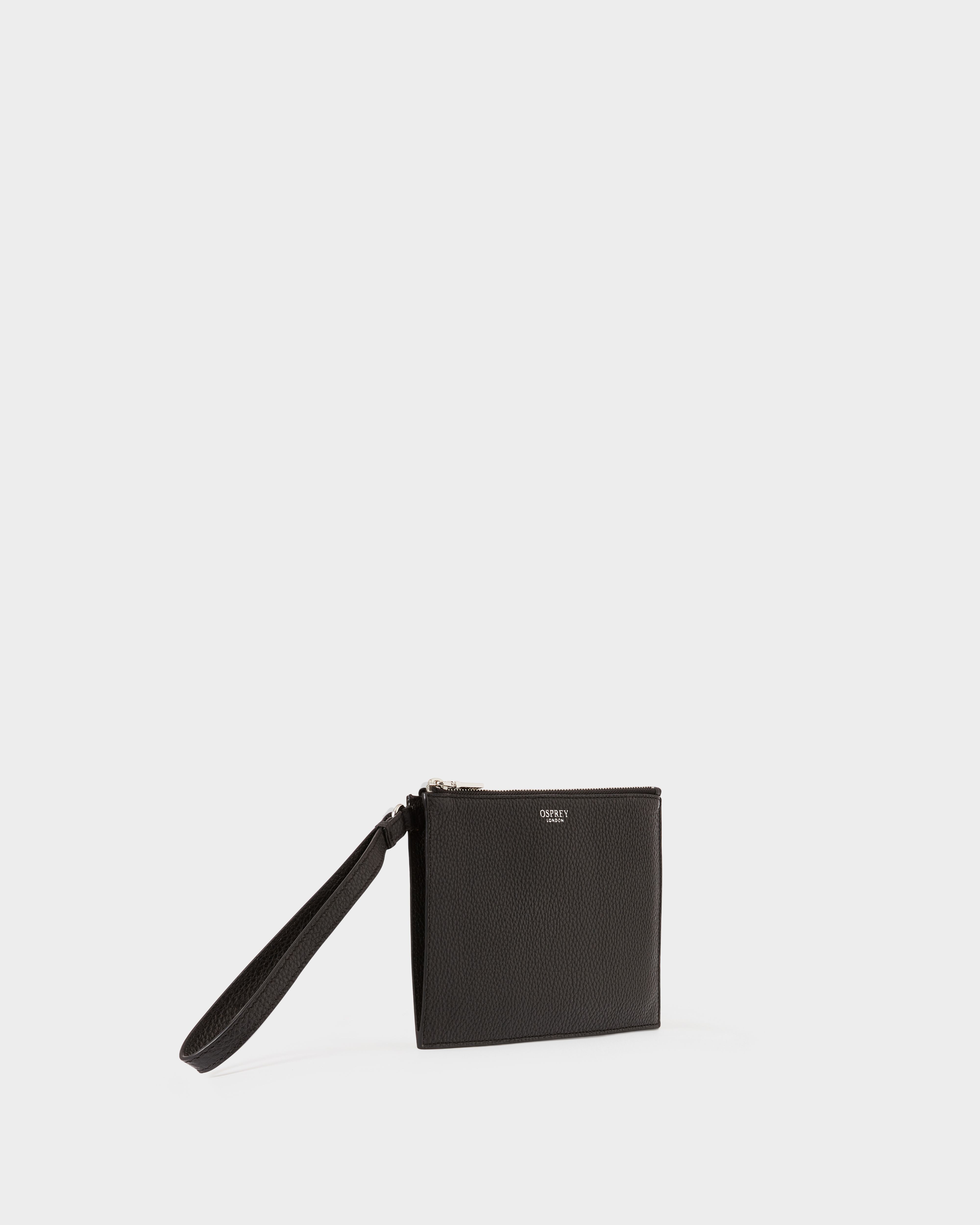 Image number 2 of The Core Large Leather Pouch in Black