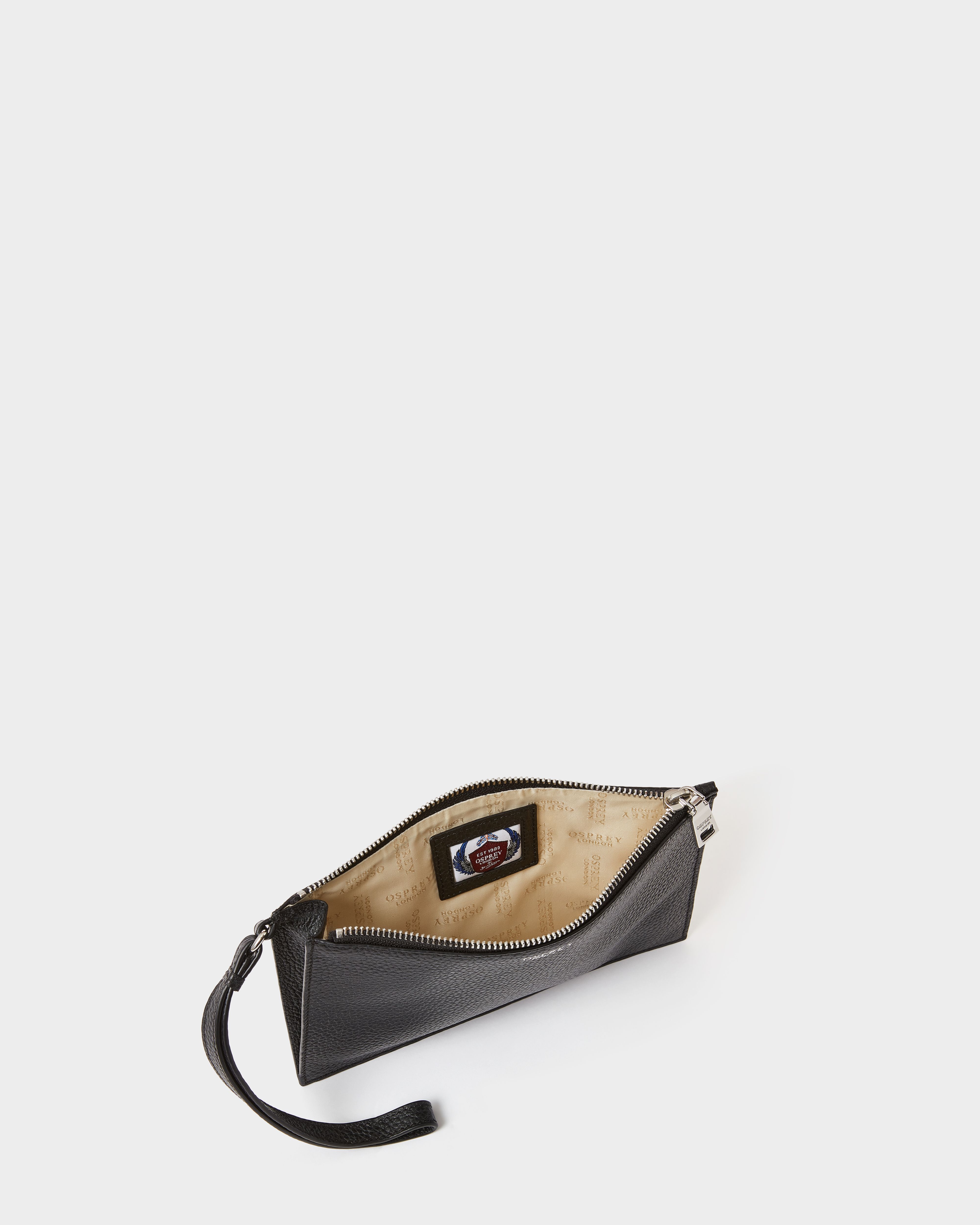 Image number 3 of The Core Large Leather Pouch in Black