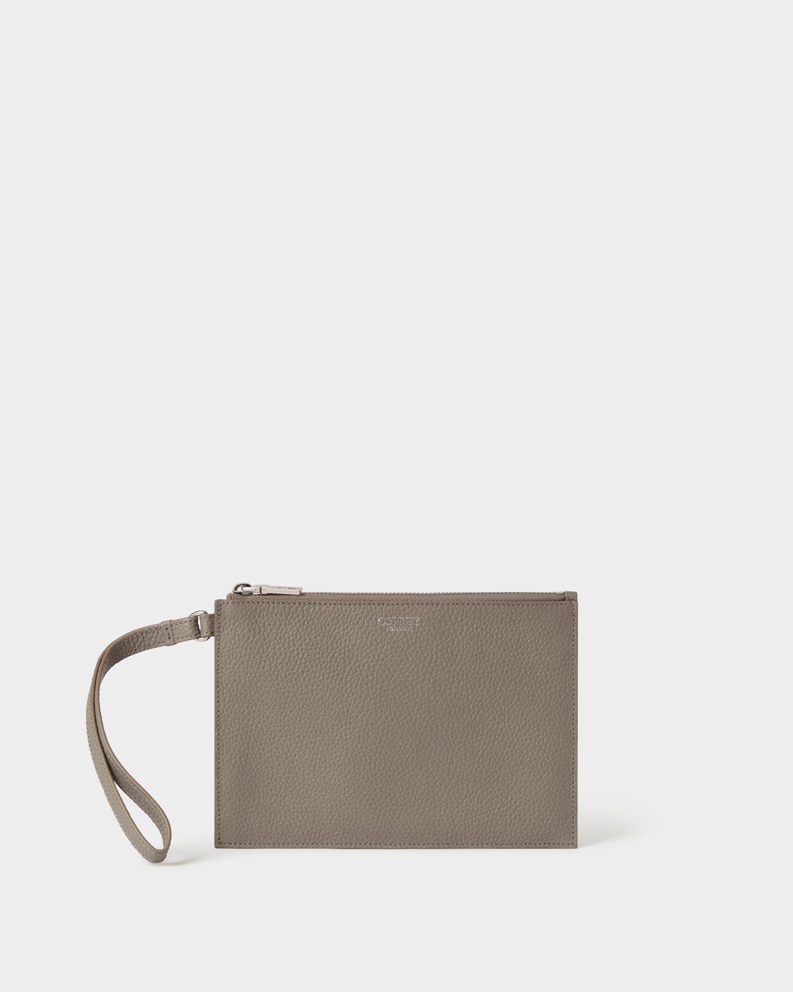 Image number 1 of The Core Large Leather Pouch in Rock