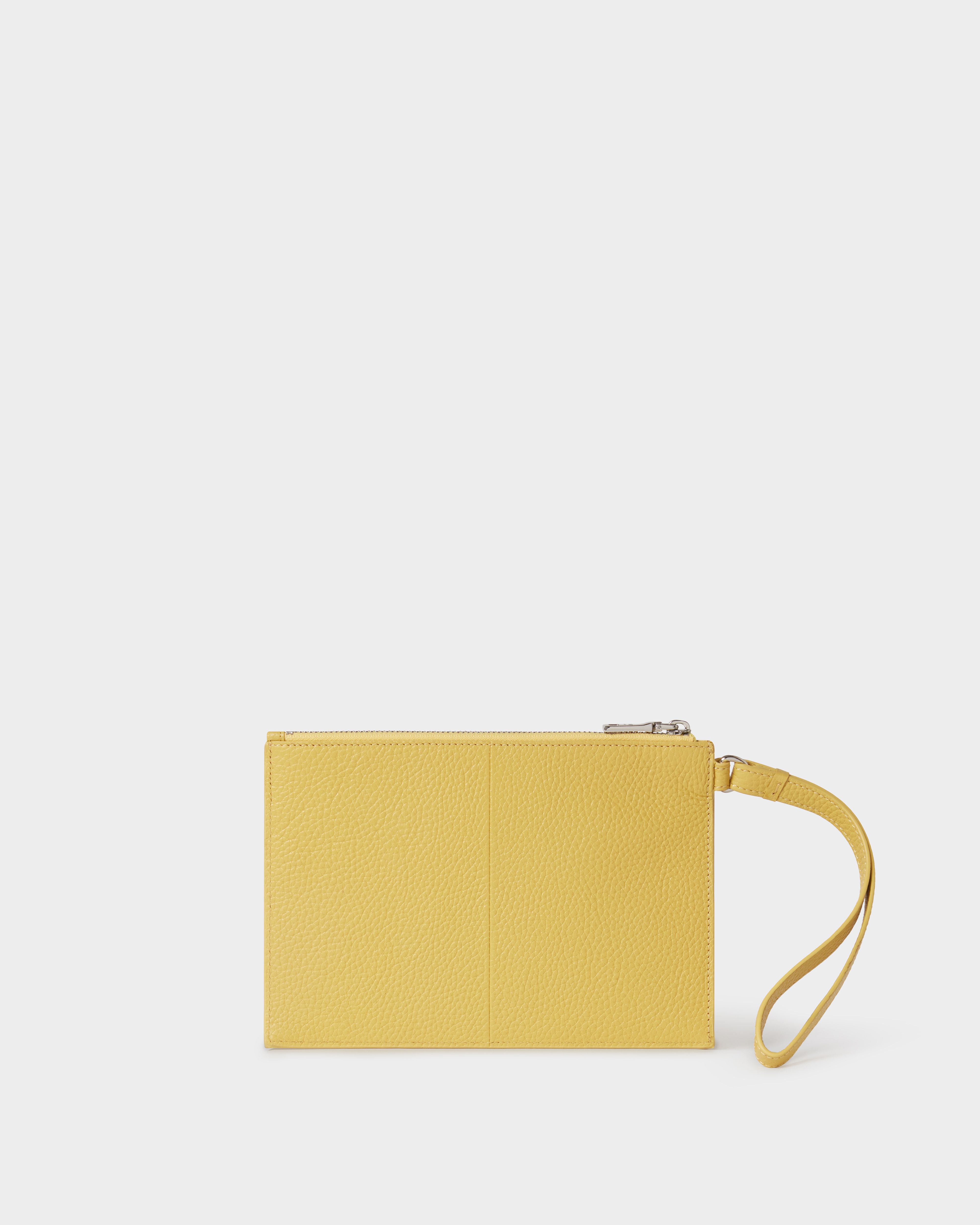 Image number 4 of The Core Large Leather Pouch in Pollen