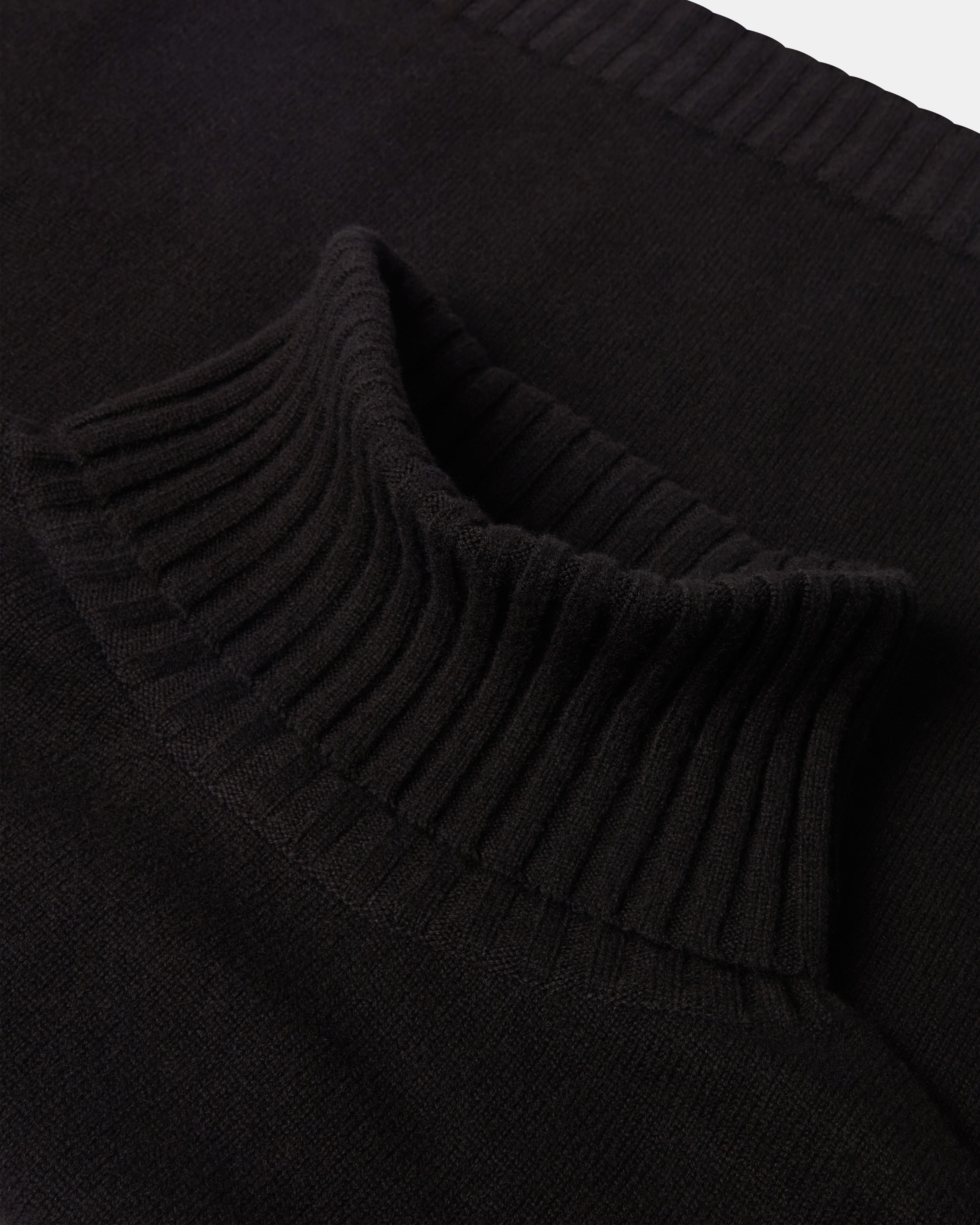 Image number 4 of The Chiltern Roll Neck Jumper in Black