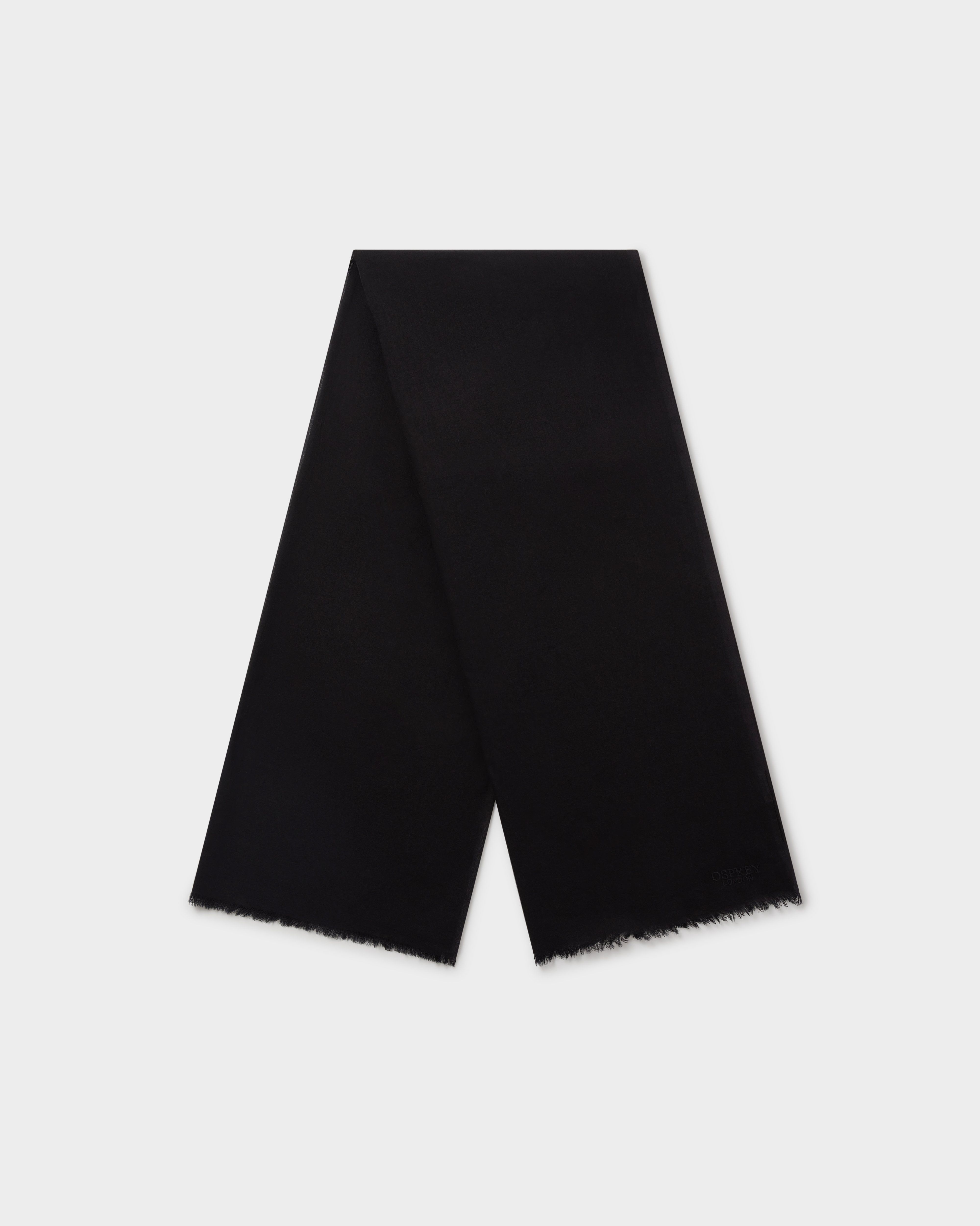 The Boxed Cotton Wrap in Black