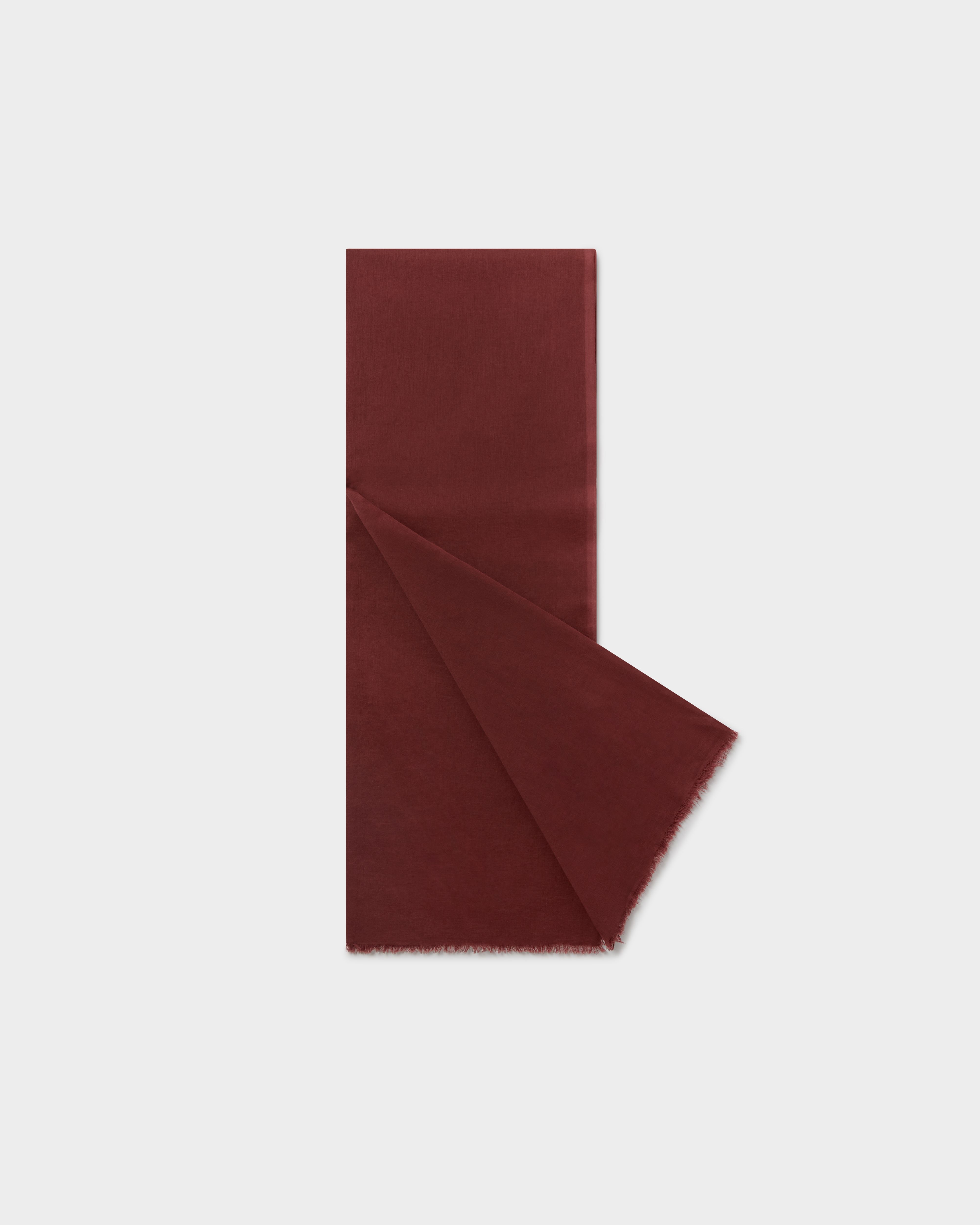 The Boxed Cotton Wrap in Merlot