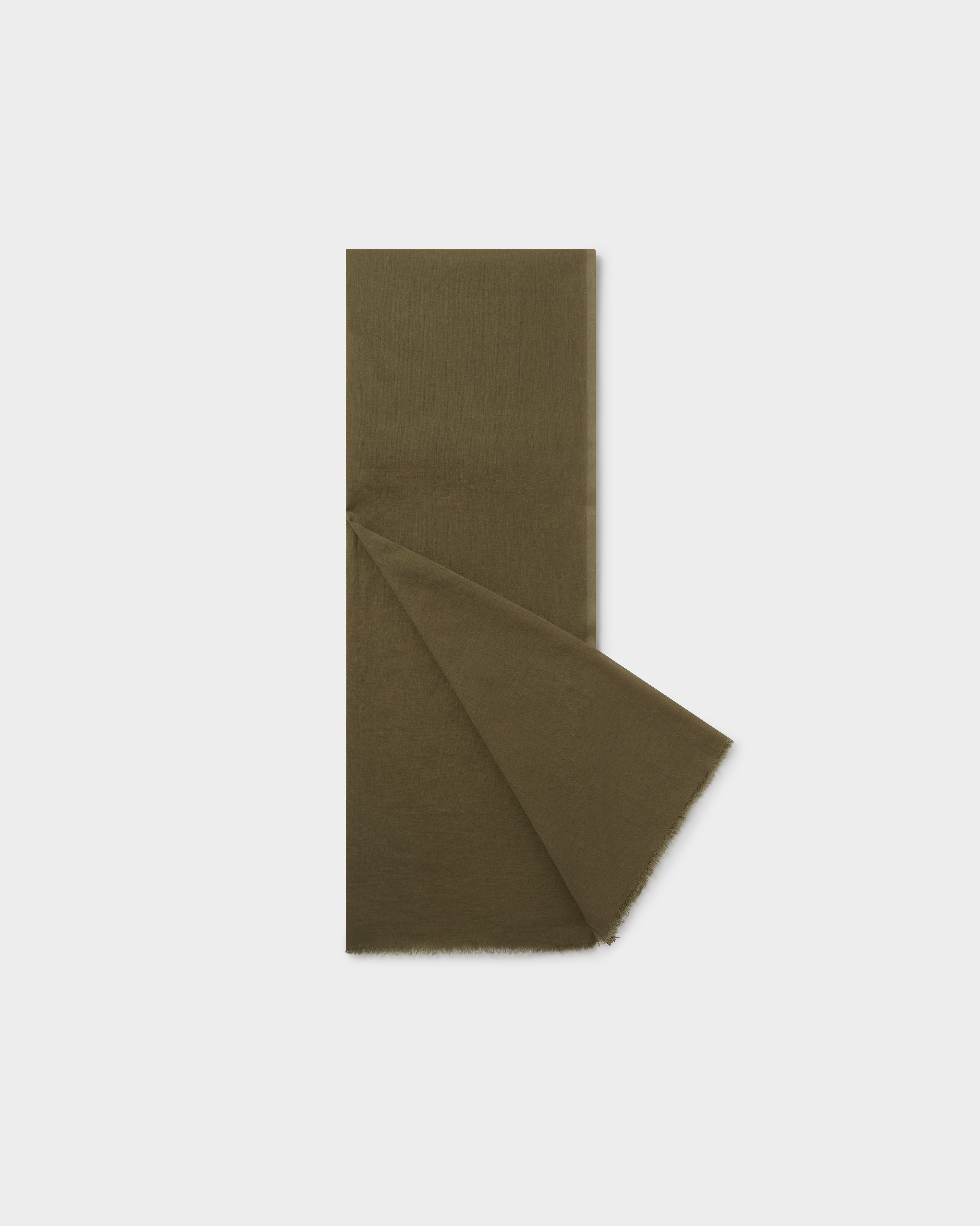 The Boxed Cotton Wrap in Khaki