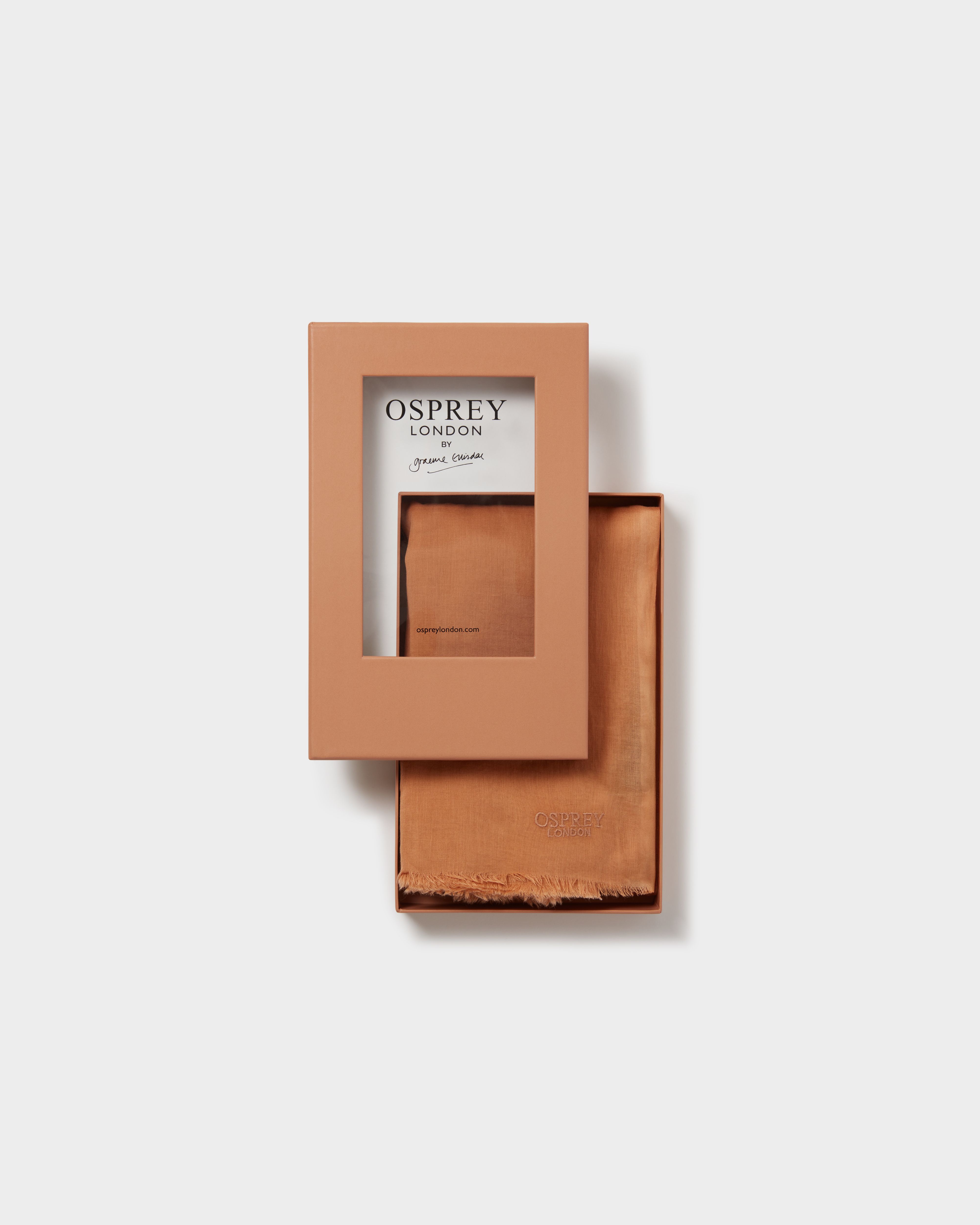 Image number 3 of The Boxed Cotton Wrap in Camel