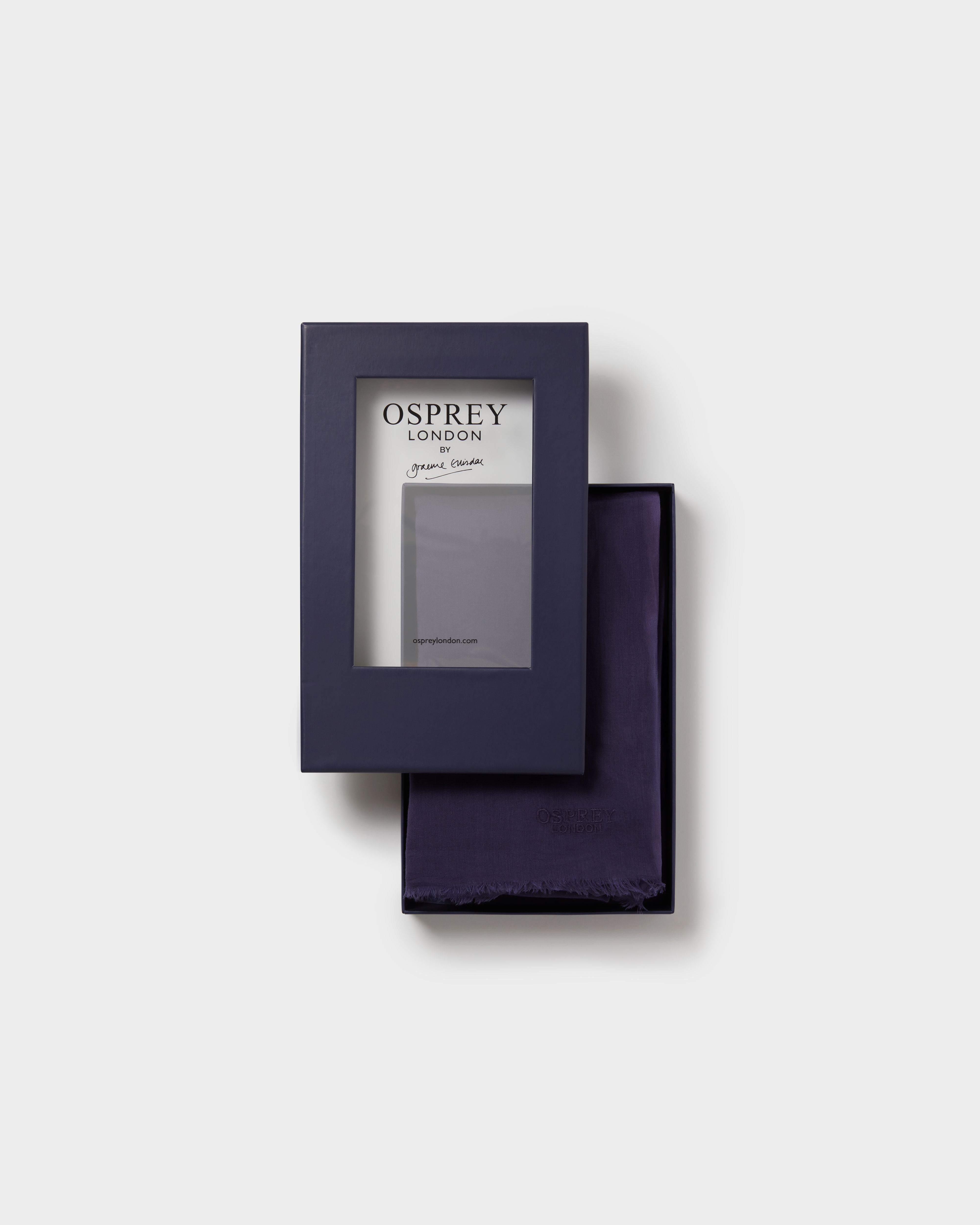 Image number 3 of The Boxed Cotton Wrap in Navy