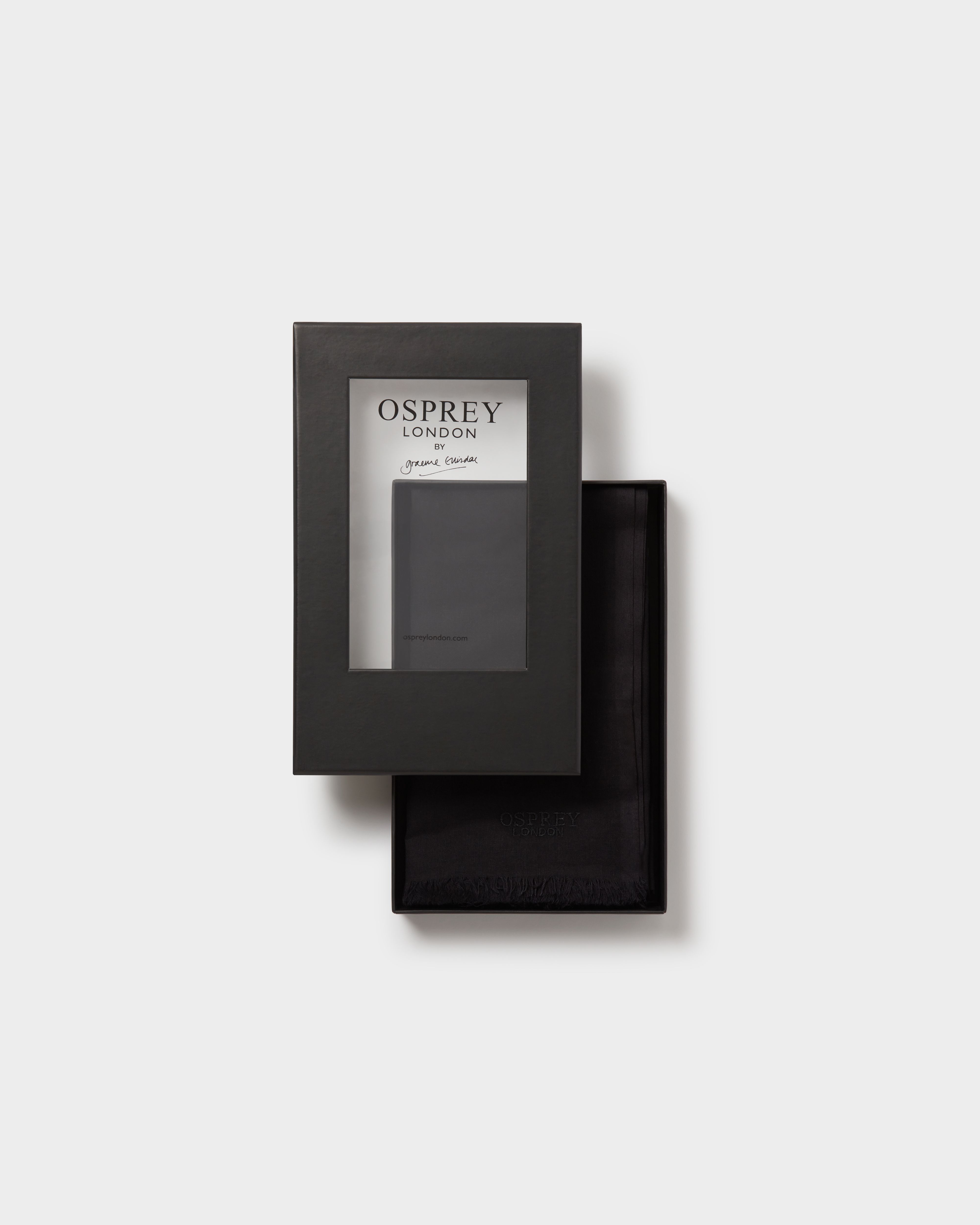 Image number 3 of The Boxed Cotton Wrap in Black
