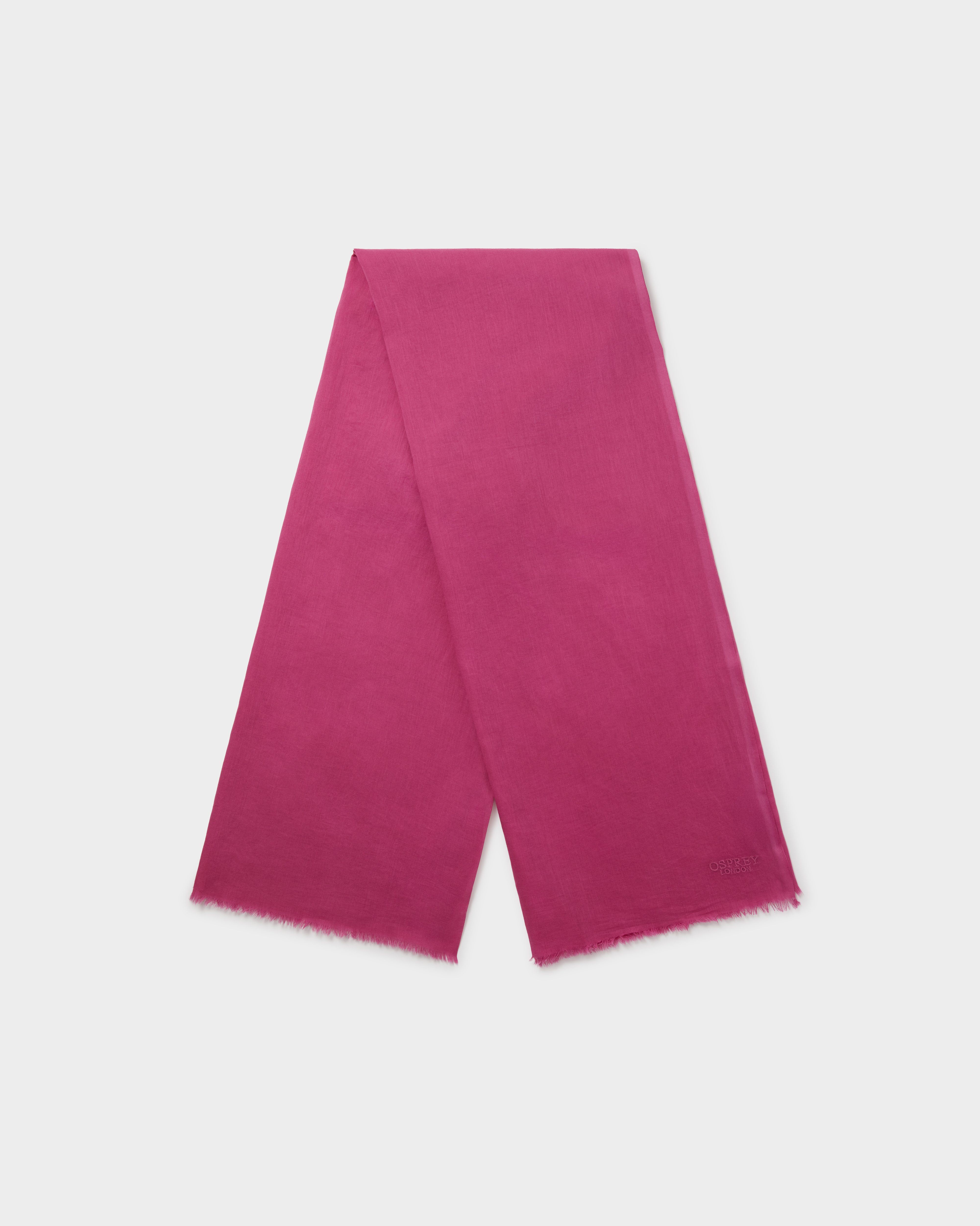 The Boxed Cotton Wrap in Wild Orchid