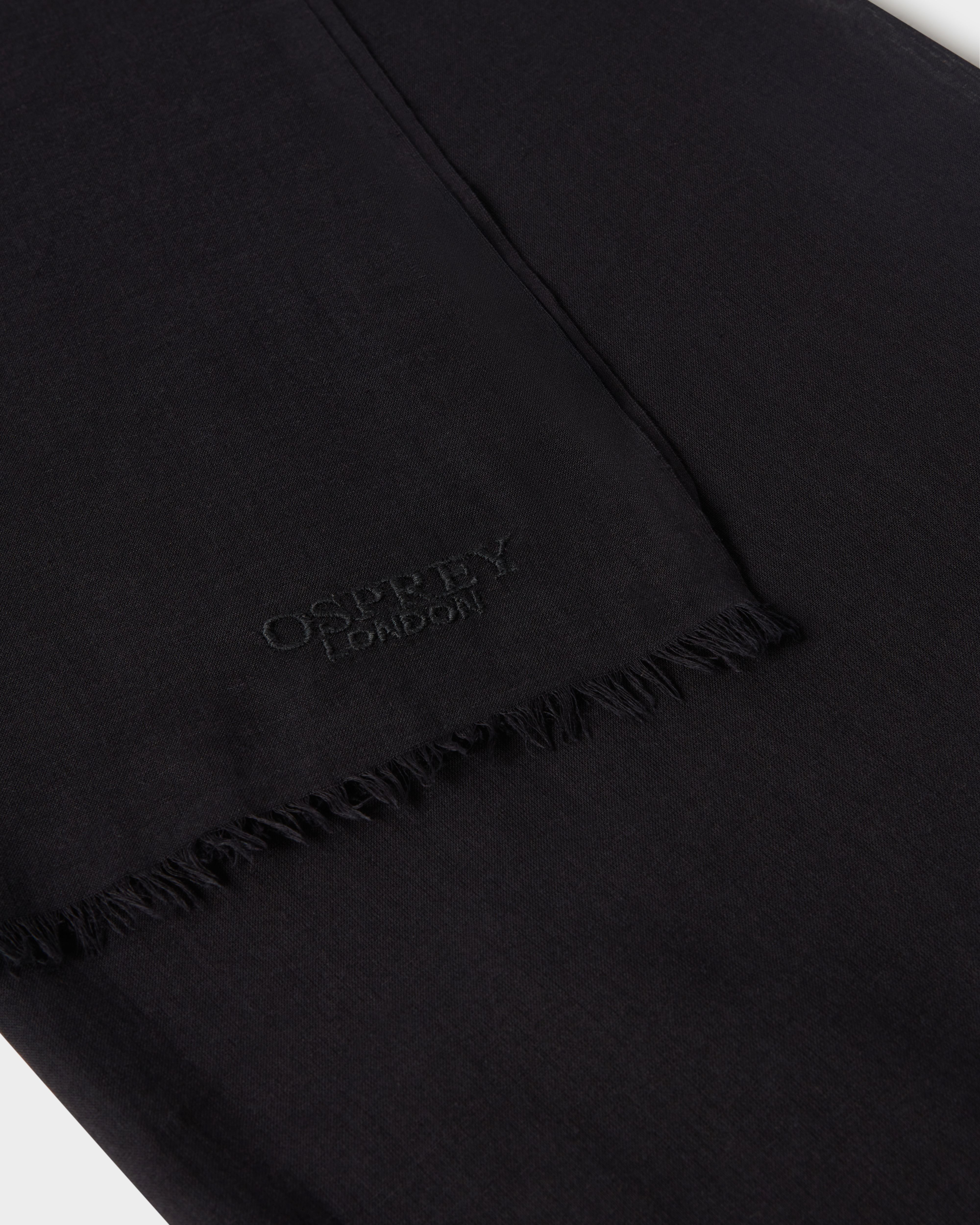 Image number 5 of The Boxed Cotton Wrap in Black