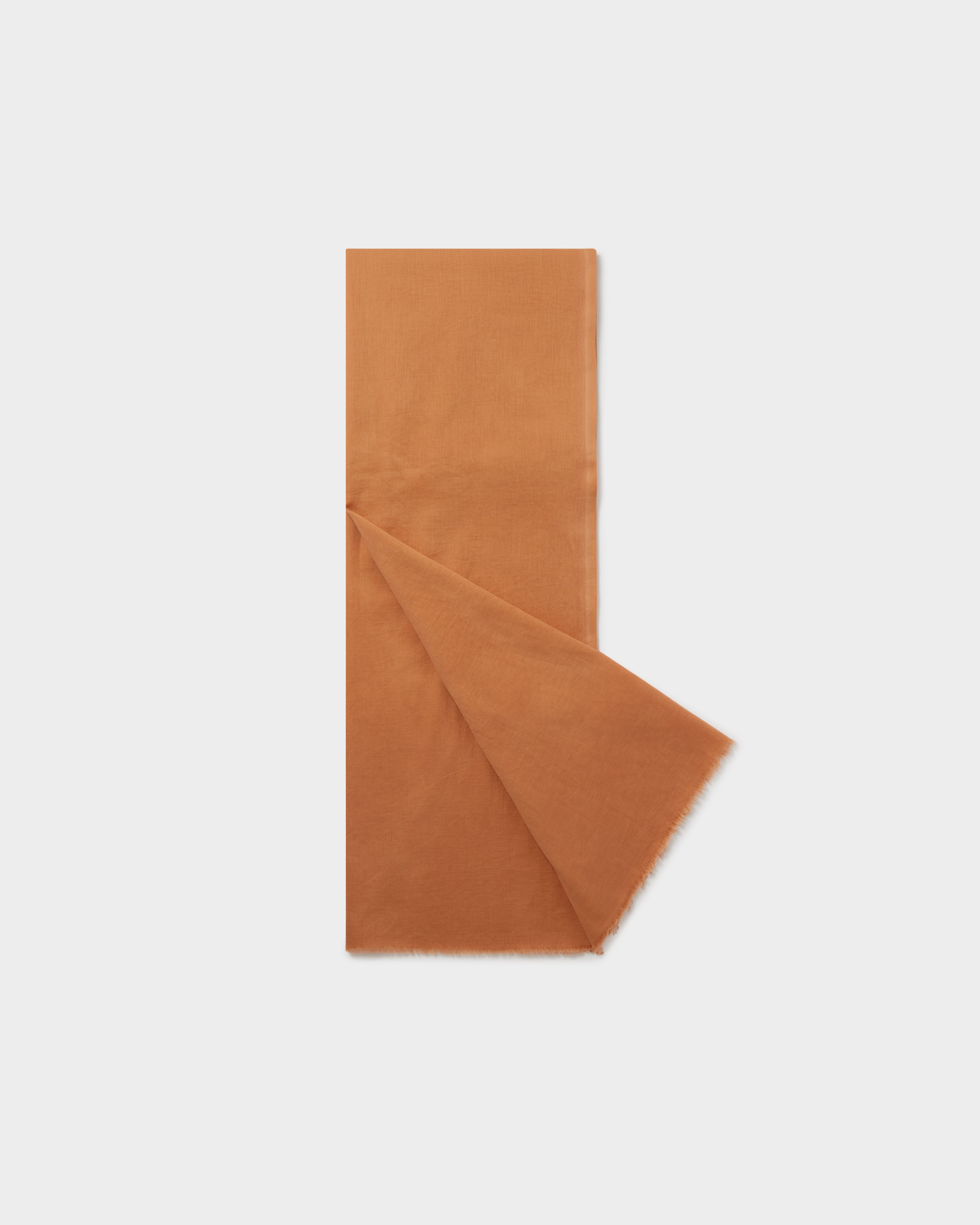 The Boxed Cotton Wrap in Camel