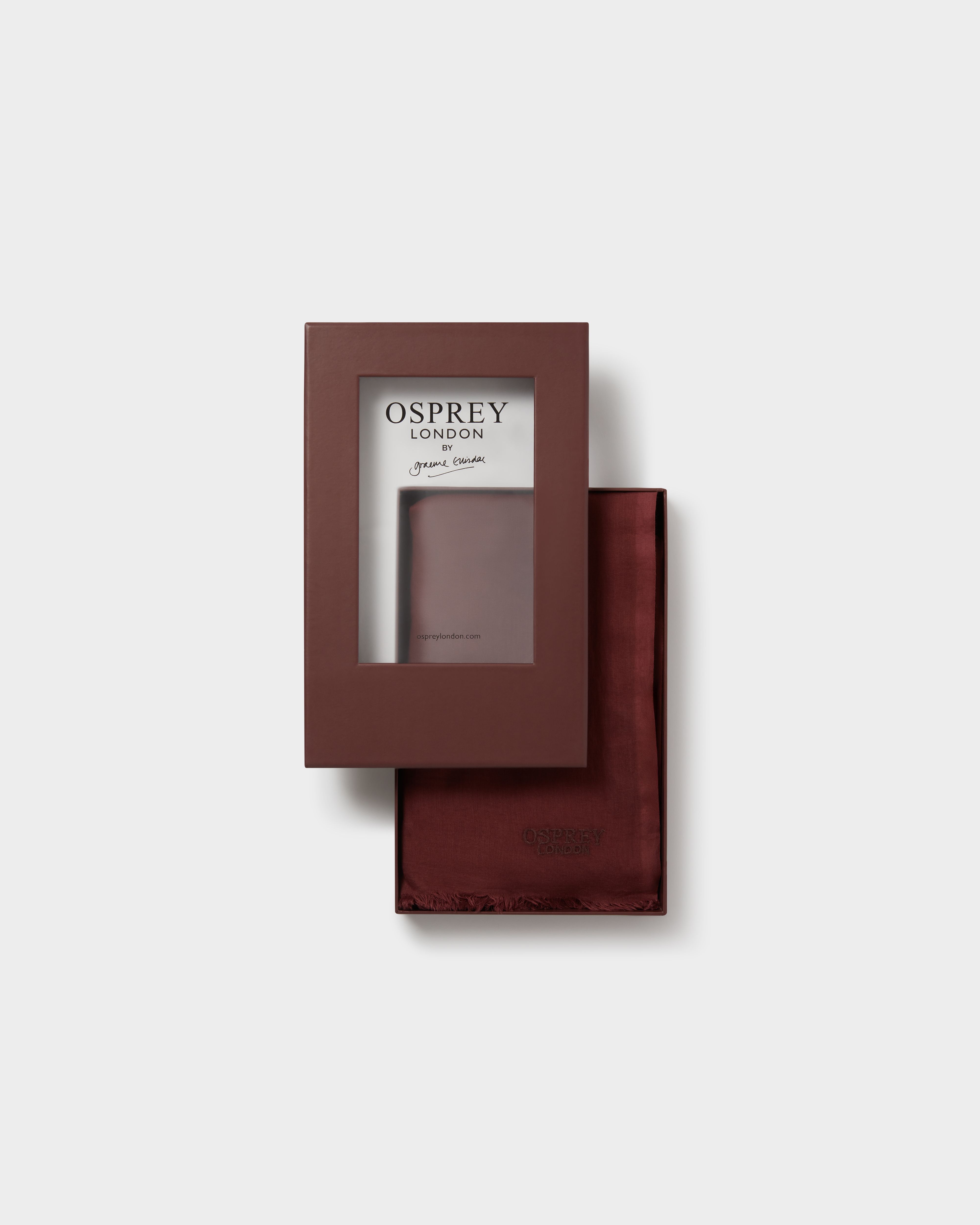 Image number 3 of The Boxed Cotton Wrap in Merlot