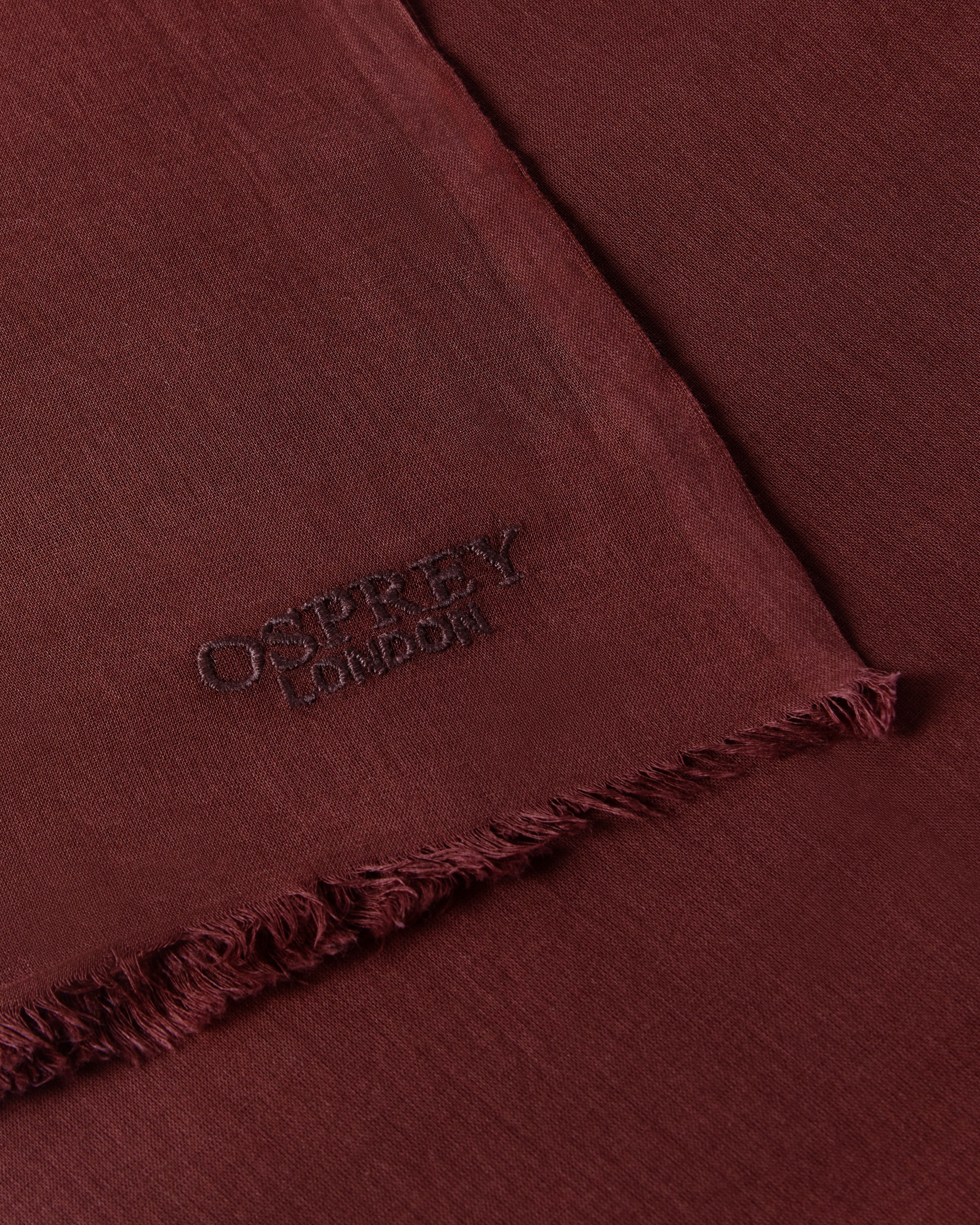 Image number 5 of The Boxed Cotton Wrap in Merlot
