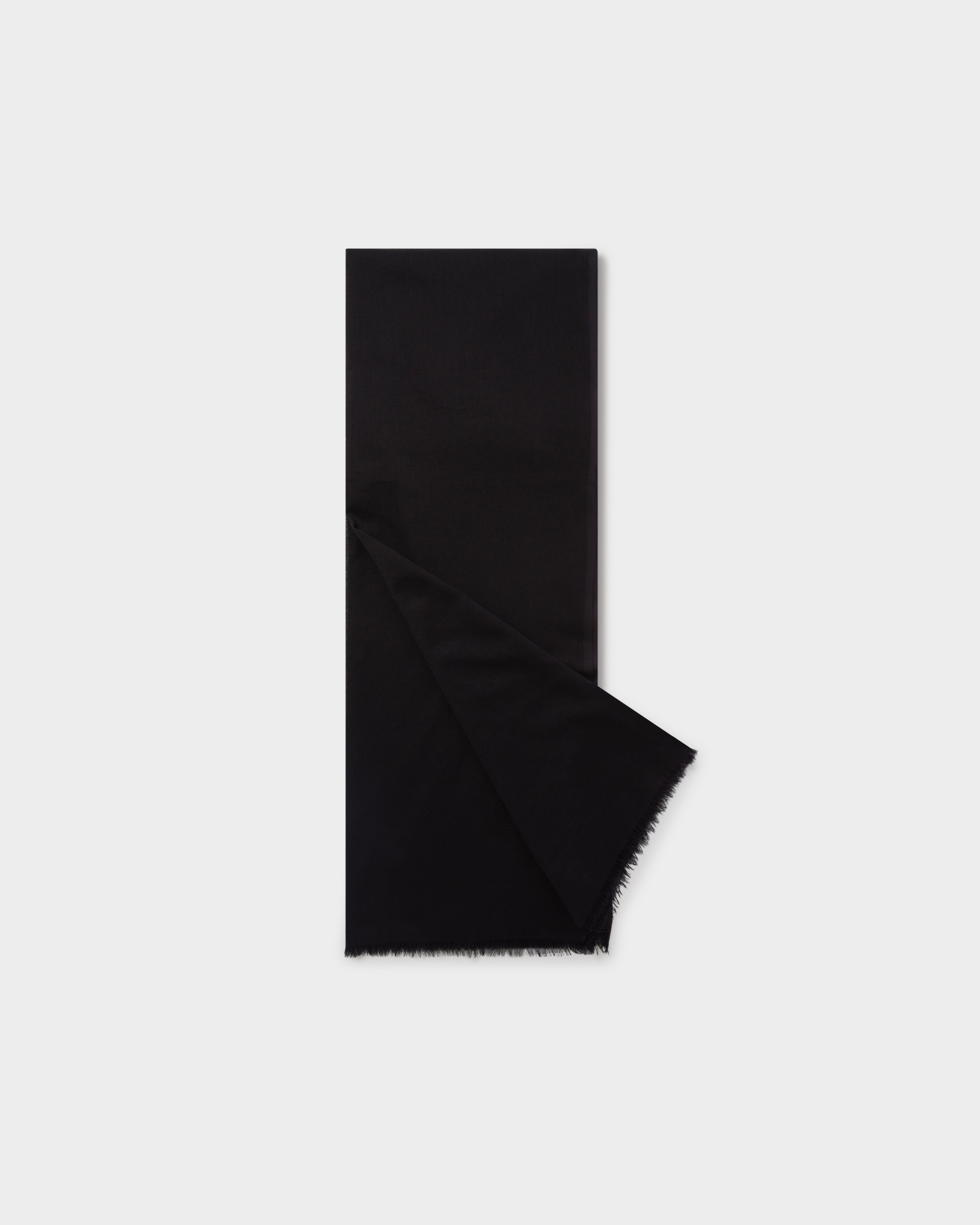 Image number 2 of The Boxed Cotton Wrap in Black