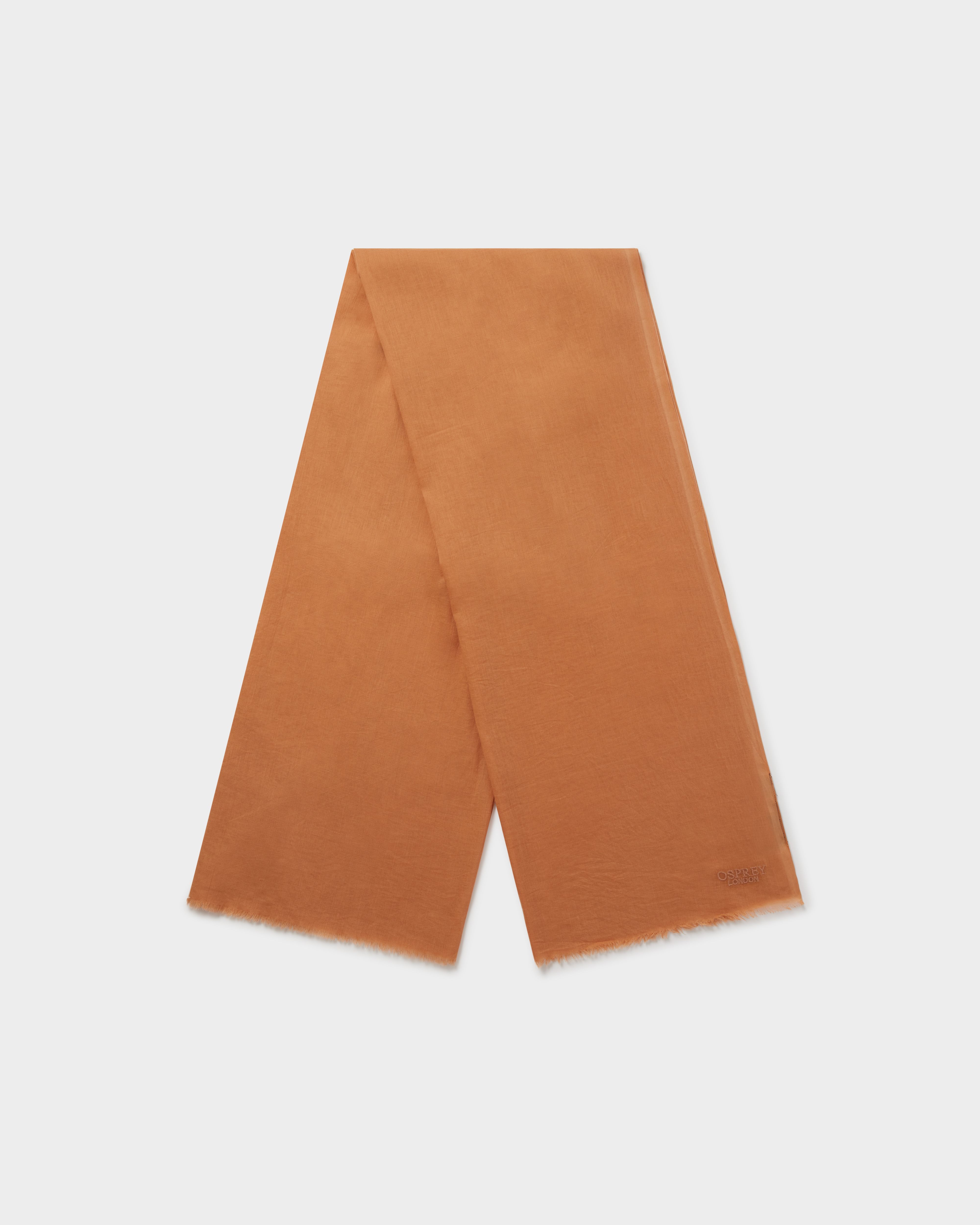 The Boxed Cotton Wrap in Camel