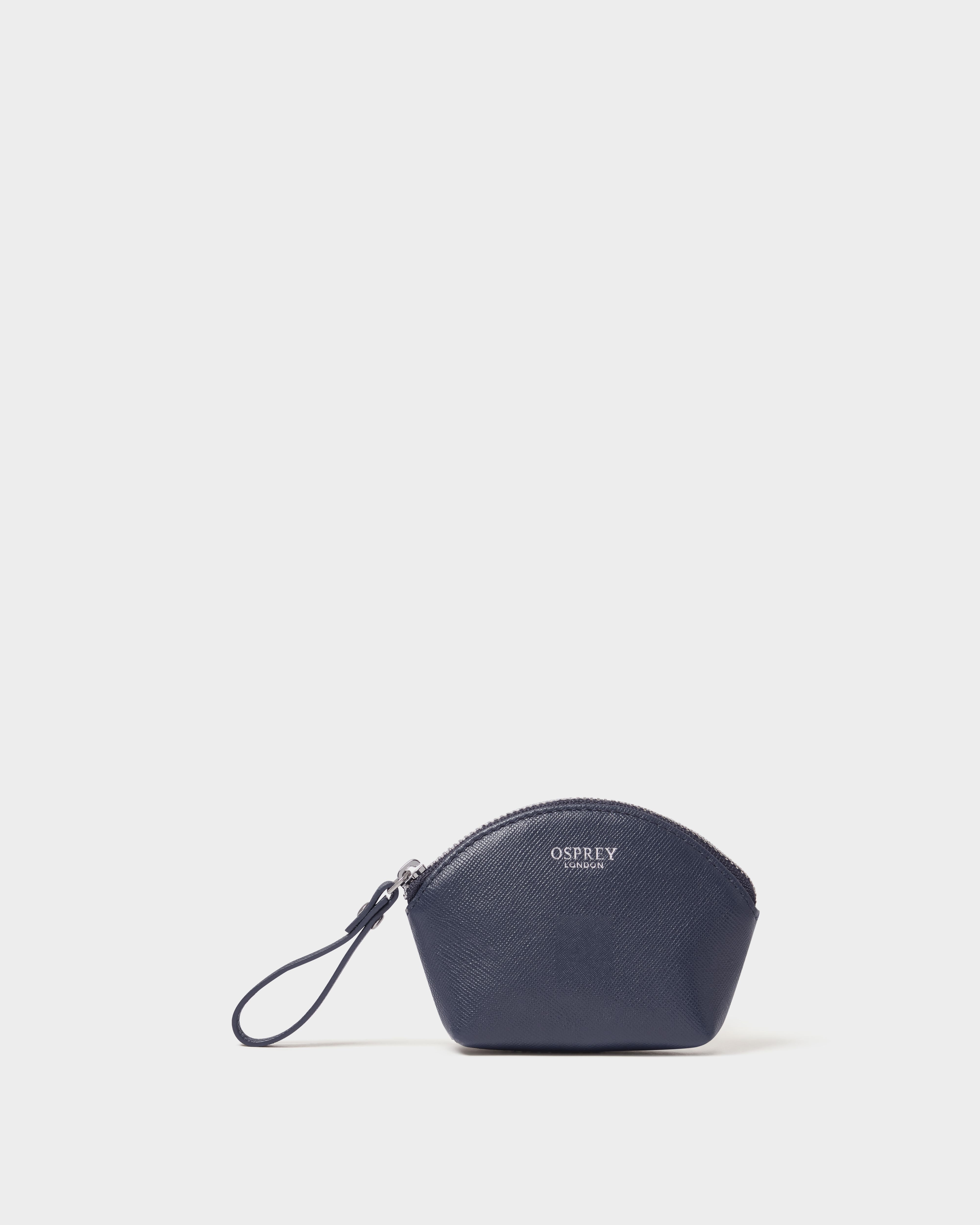 Image number 5 of The Neptune Leather Mirror Card Holder and Small Pouch in Navy