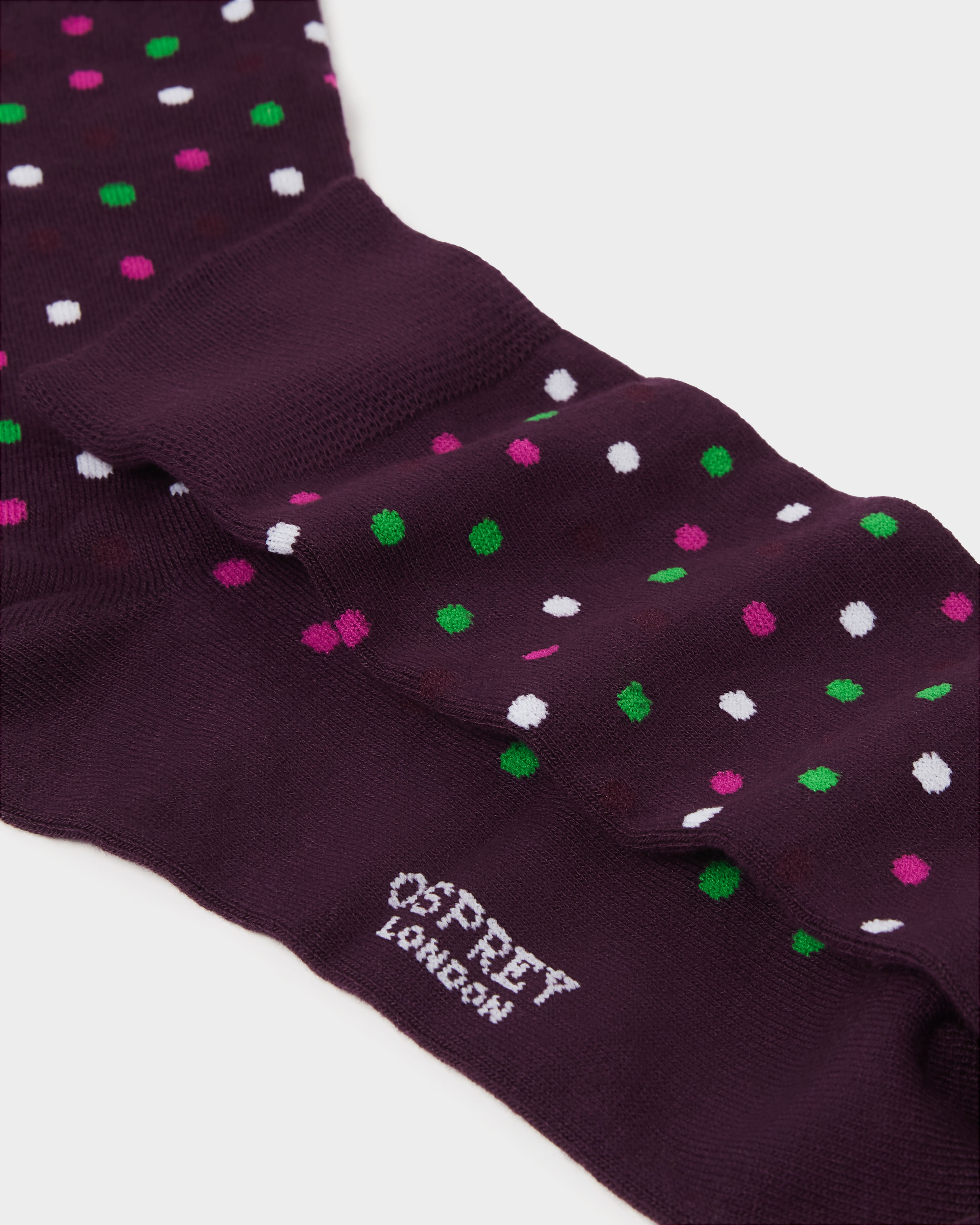 Image number 4 of Women's Bamboo Boxed Socks Set of 3 in Plum Multi