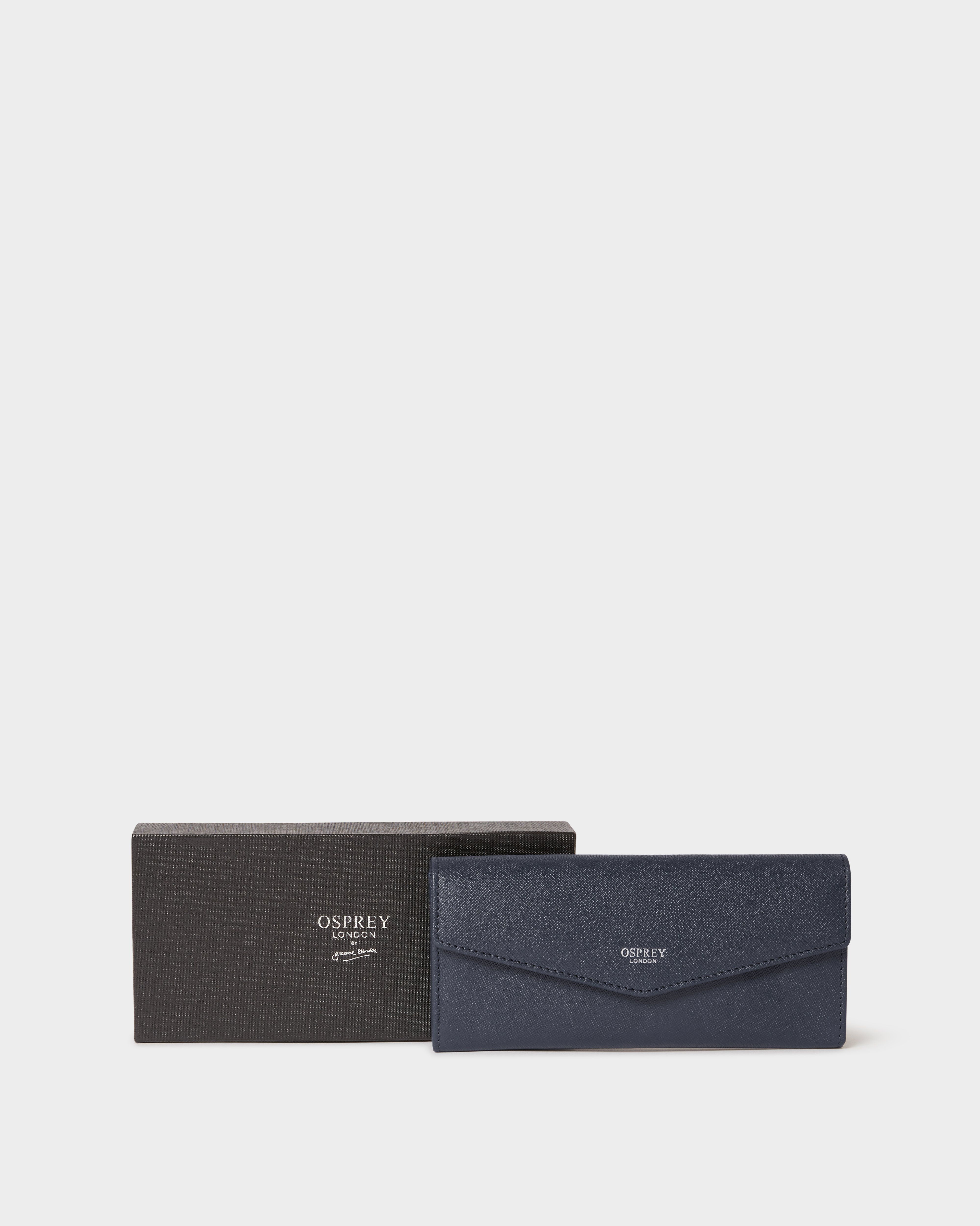 Image number 1 of The Neptune Leather Matinee Purse in Navy