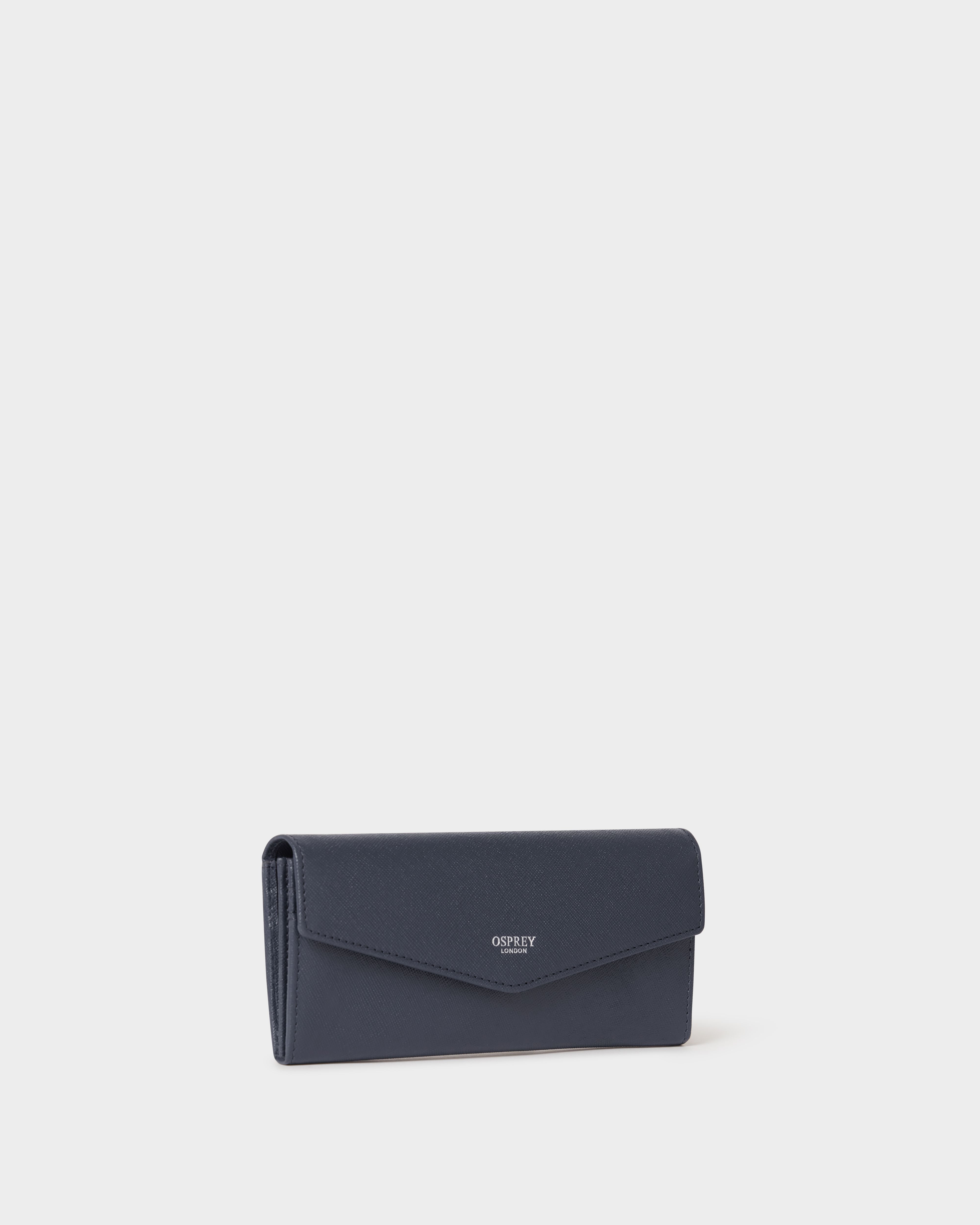 Image number 3 of The Neptune Leather Matinee Purse in Navy
